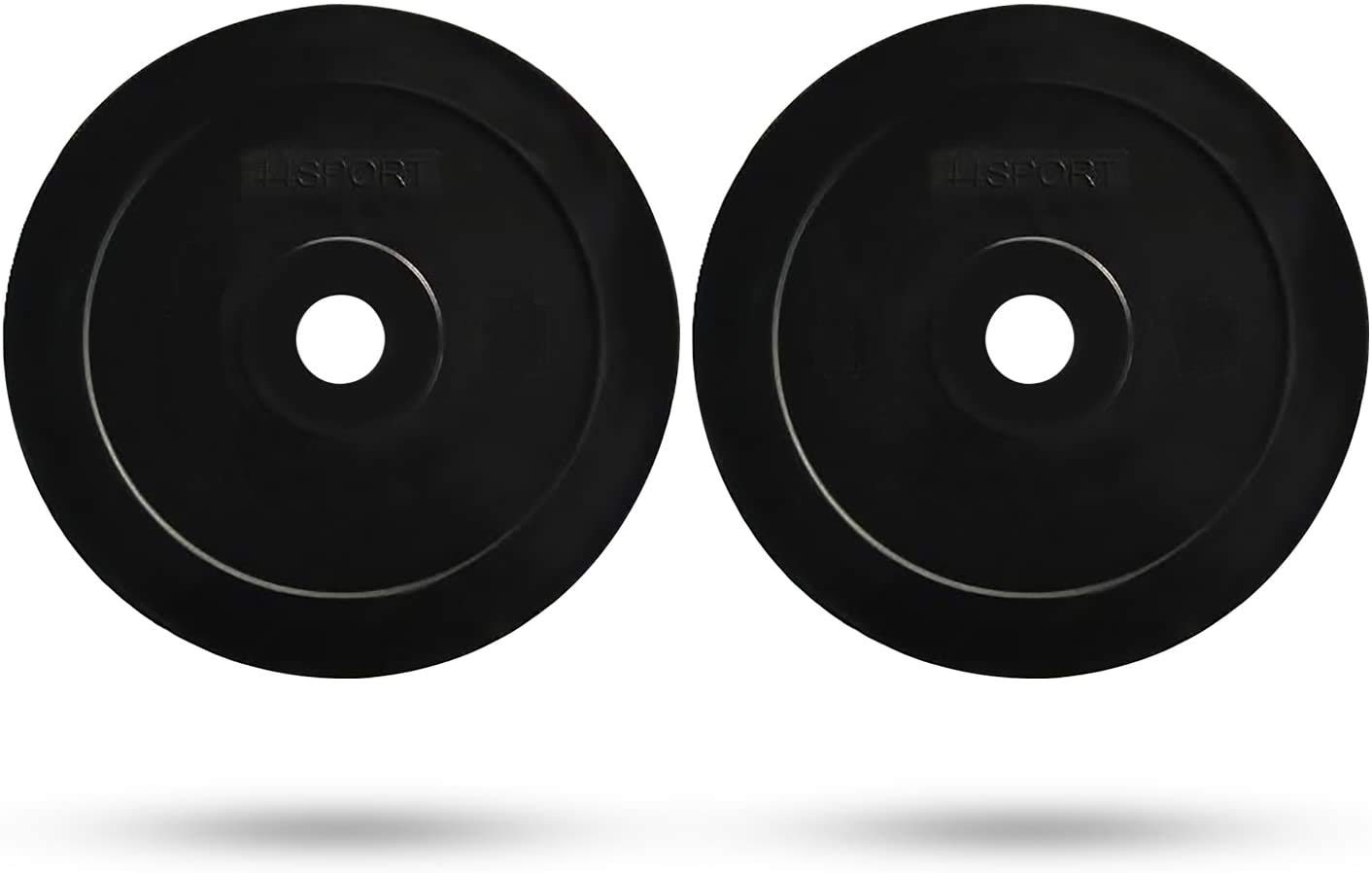 44SPORT Pair of Olympic Bumper Plates - 2 Premium All-Polymer Weight Plates for CrossFit, Powerlifting & Home Gym Workouts - Perfect for Deadlifts, Squats & Olympic Lifting
