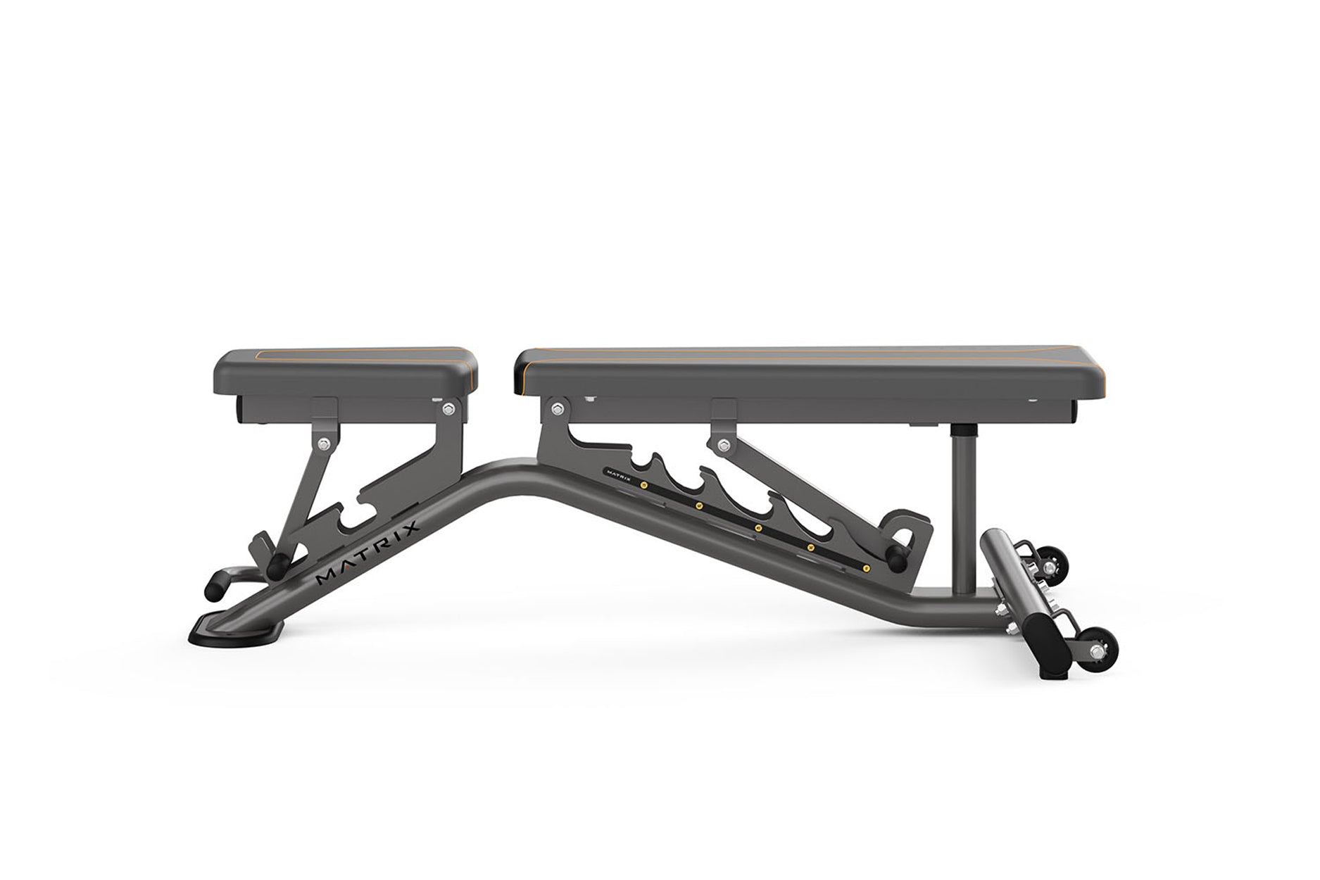 Matrix Multi Adjustable Weight Bench for Home Gym - 12-Position Incline/Decline Workout Bench with Leg Hold-Down - Perfect for Strength Training, Dumbbell Exercises & Full-Body Workouts