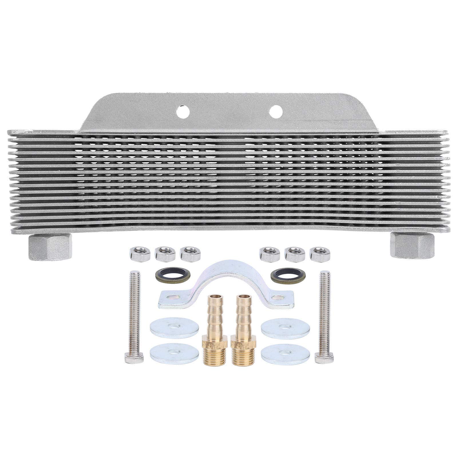 Universal 16-Row Engine Oil Cooler Radiator for 125-250CC Motorcycles, ATV, Dirt Bikes - Enhanced Cooling Performance for Off-Road & High-Speed Rides
