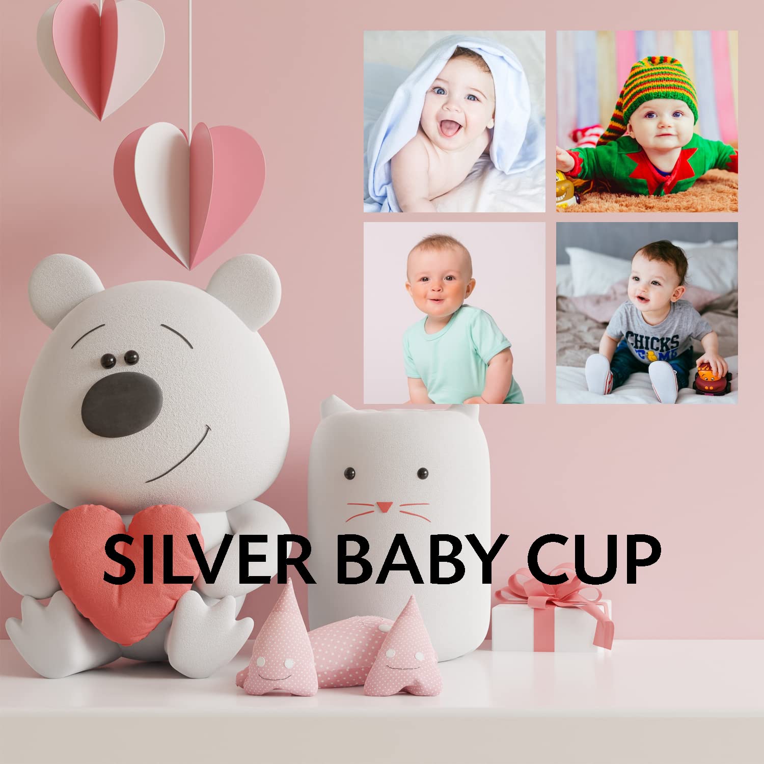 Sterling Silver Classic Bulge Beaded Cup - Engravable Personalized Keepsake Gift for Anniversary, Wedding & Special Occasions - Premium Gift Box Packaging - Non-Tarnishing Elegant Cup for Home Decor & Tea Time