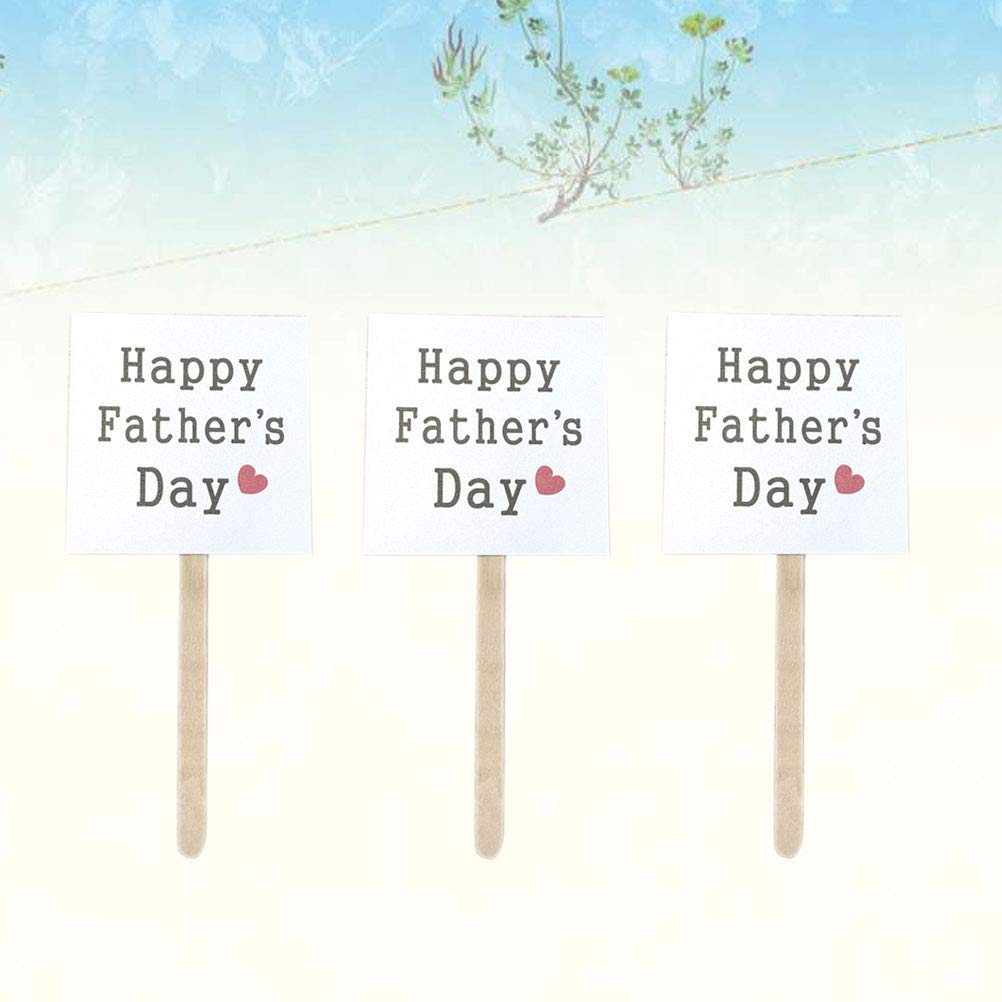 25pcs Happy Father's Day Cake Toppers - Creative Cupcake Picks for Birthday, Anniversary & Party Decorations - Premium Cake Decorating Supplies for Dad's Special Day Celebrations