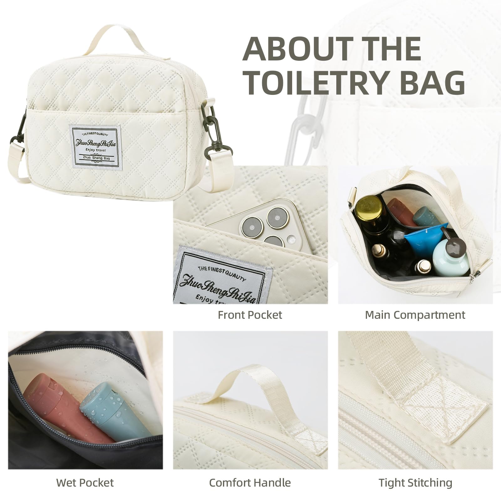 Stylish Weekender Bags for Women - Large Travel Duffle Bag with Separate Shoe Compartment, Overnight Carry-On & Gym Tote with Free Toiletry Pouch | Perfect for Weekend Getaways, Business Trips & Workout Sessions