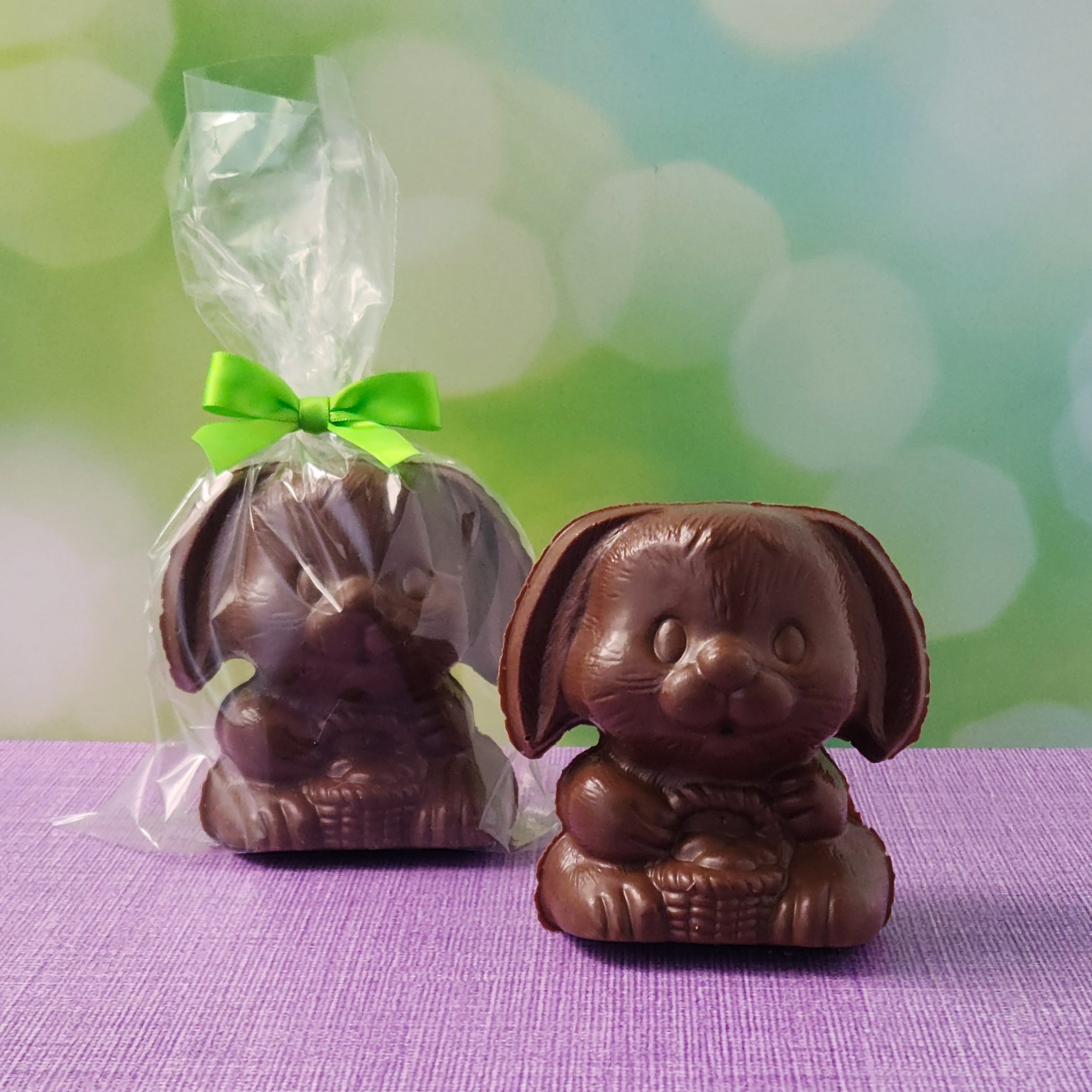 Premium Semi-Solid Chocolate Bunny - Delicious Easter Gift for Kids & Adults - Perfect for Holiday Parties, Easter Baskets & Sweet Treats