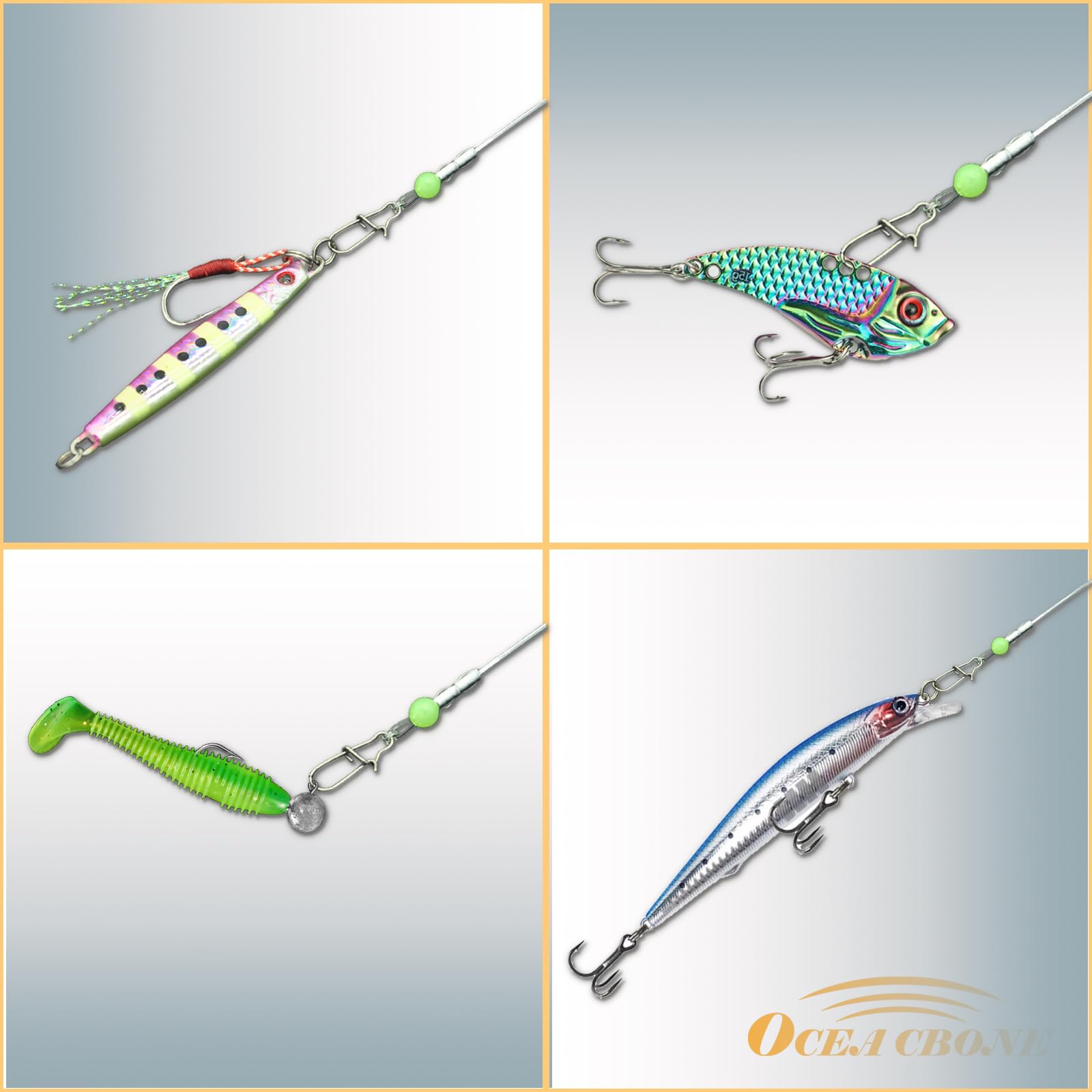 100% Fluorocarbon Fishing Leader with Swivel & Snap - High Abrasion Resistance & Sensitivity for Saltwater, Freshwater, Lake & Stream Fishing - Perfect for Bass, Trout & Saltwater Game Fish