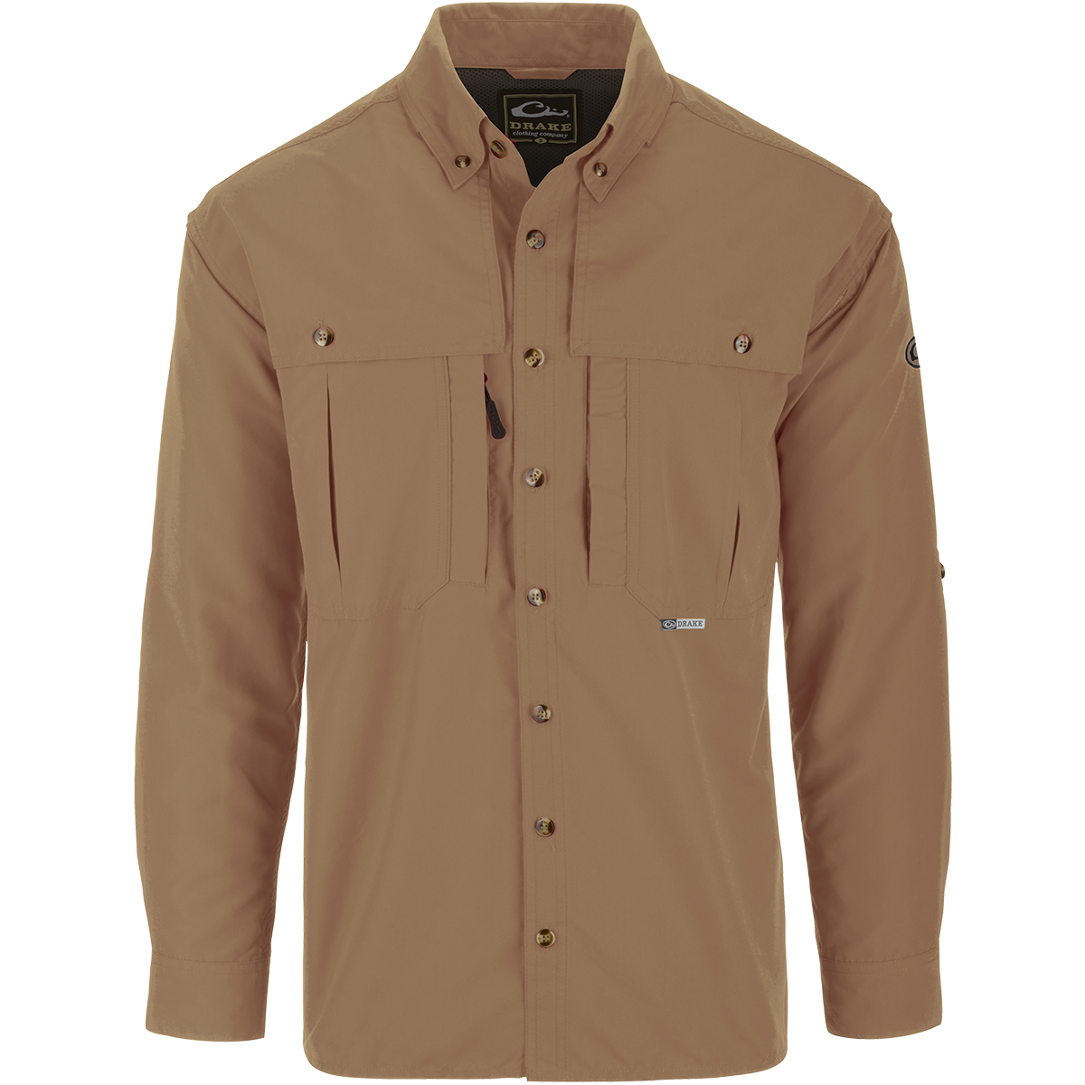 Solid Wingshooter's Long Sleeve Shirt - Durable Hunting & Outdoor Shirt for Men - Perfect for Hunting, Shooting Sports & Outdoor Adventures