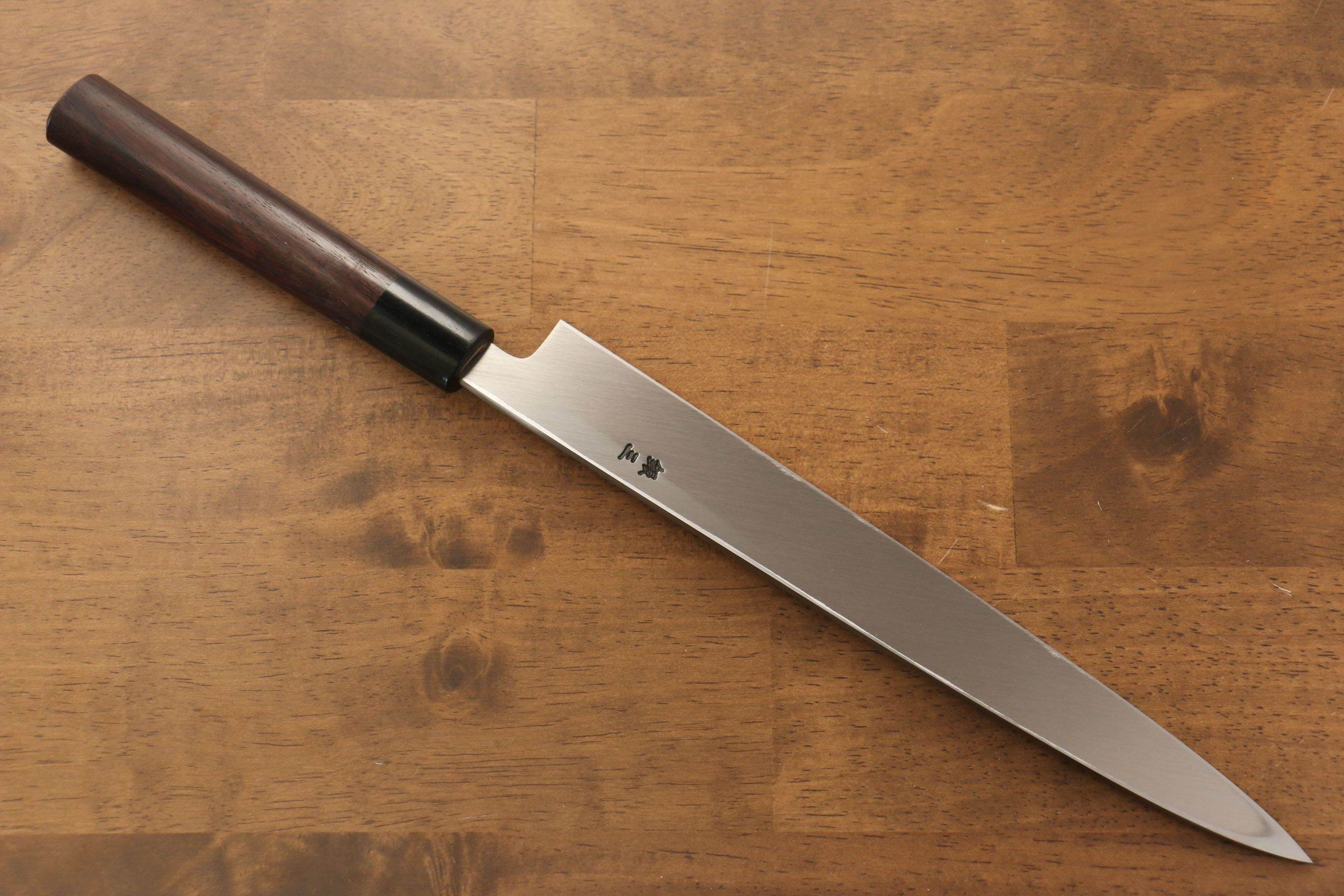 Premium Jikko Silver Steel No.3 Yanagiba Sushi Knife 240mm with Exquisite Shitan Handle - Perfect for Sushi Chefs & Japanese Cuisine Preparation