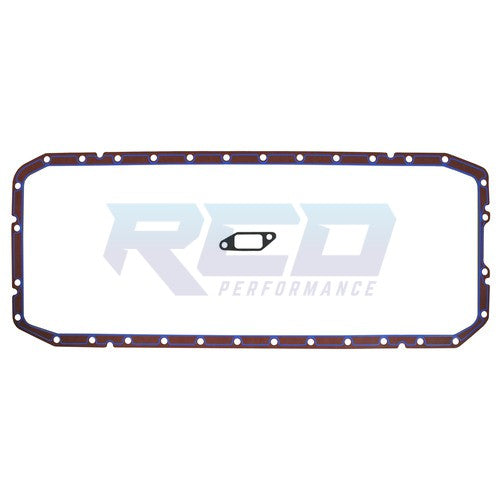 Fel Pro 2007-2018 Dodge Ram 6.7L Cummins Oil Pan Gasket Replacement - High Performance Engine Seal for Diesel Trucks - Perfect for Off-Roading & Heavy Duty Towing