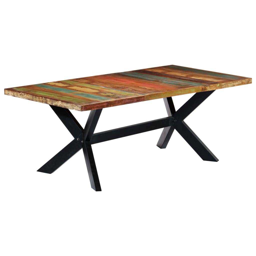 vidaXL Industrial Rectangular Dining Table 78.7