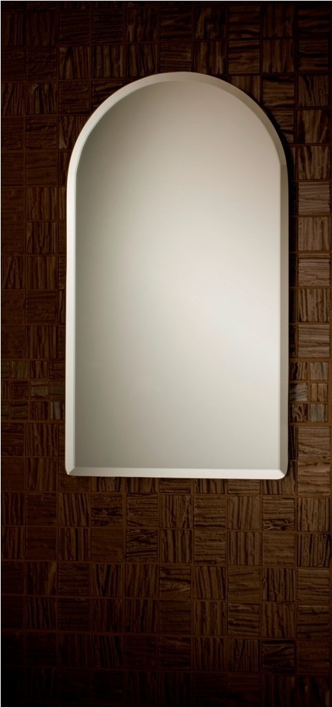 THERMASOL FFM-CUPOLA Anti-Fog Bathroom Mirror with LED Lights - Perfect for Shaving, Makeup & Steam Rooms - Fog-Free Shower Mirror for Bathroom & Spa Use