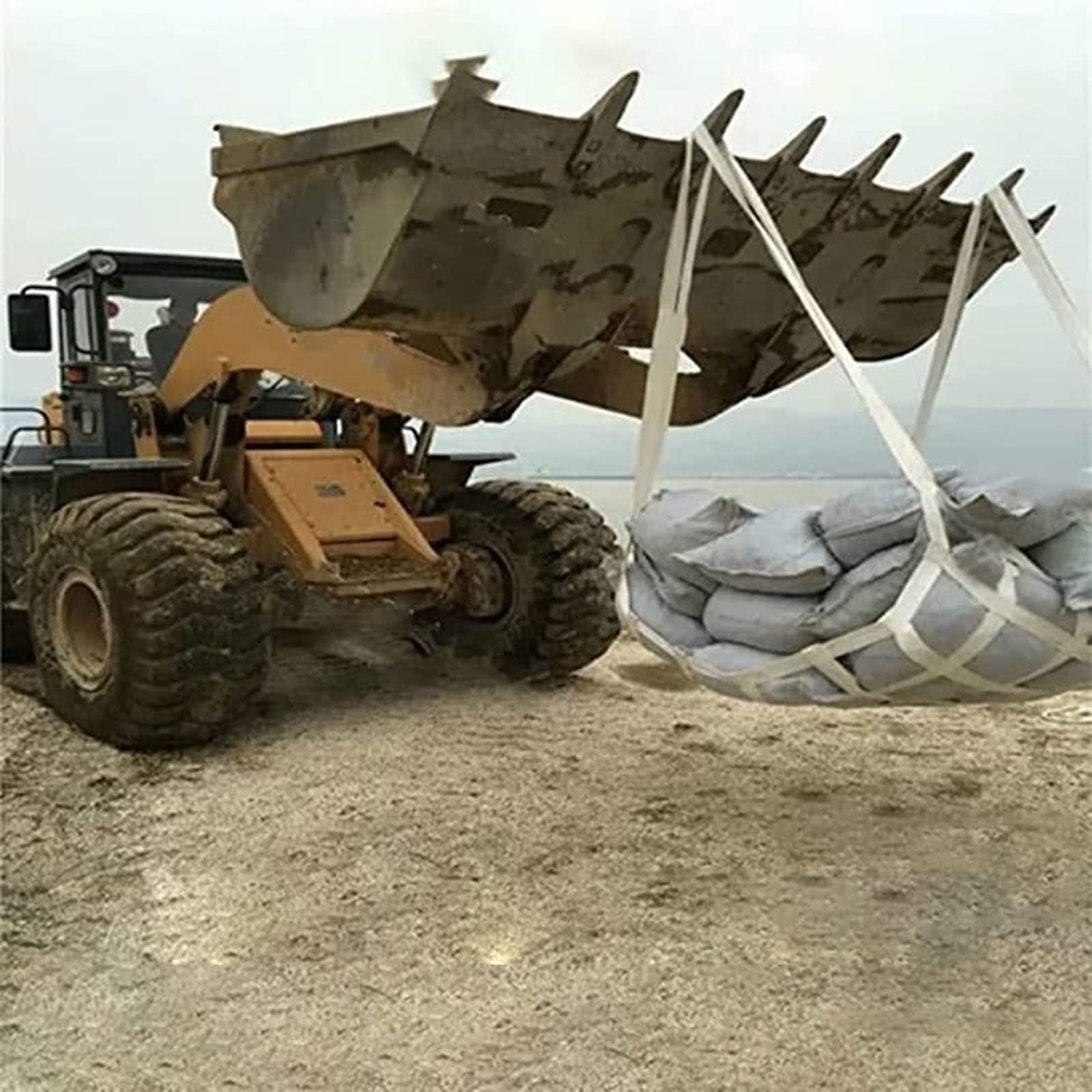Heavy Duty Elastic Cargo Net - Polyester Lifting Hoisting Net for Luggage & Equipment | Secure Transport Protection | Ideal for Trucks, SUVs, Boats & Warehouse Storage