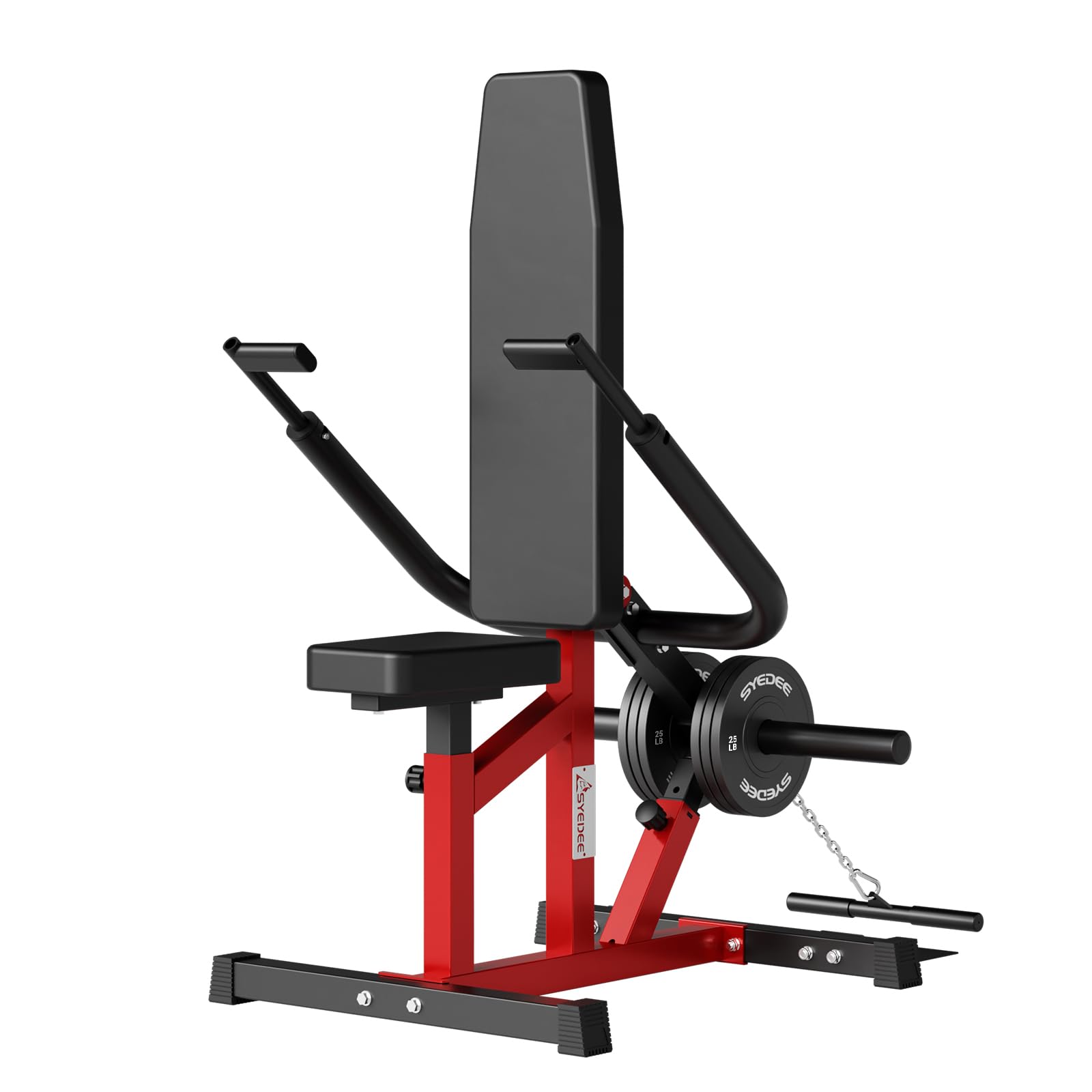 Seated Dip Machine Plate Loaded - Heavy Duty Tricep & Chest Press Gym Equipment with Cable Bar for Biceps Training (400LBS Capacity) - Perfect for Home & Commercial Gym Strength Training