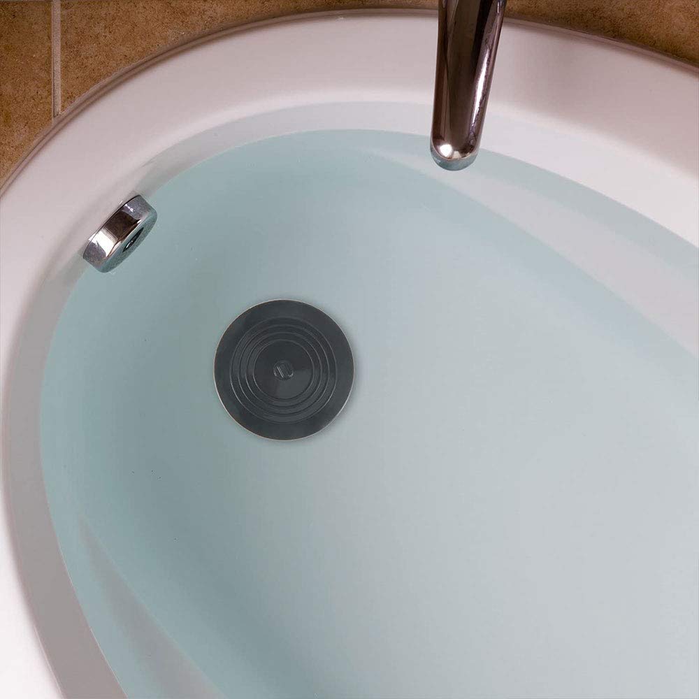 6-Inch Silicone Sink Stopper - Large Drain Plug with Flat Suction for Kitchen, Bathroom & Laundry | Hair Catcher, Universal Fit for Most Sinks | Perfect for Washing Dishes, Bathing & Preventing Clogs