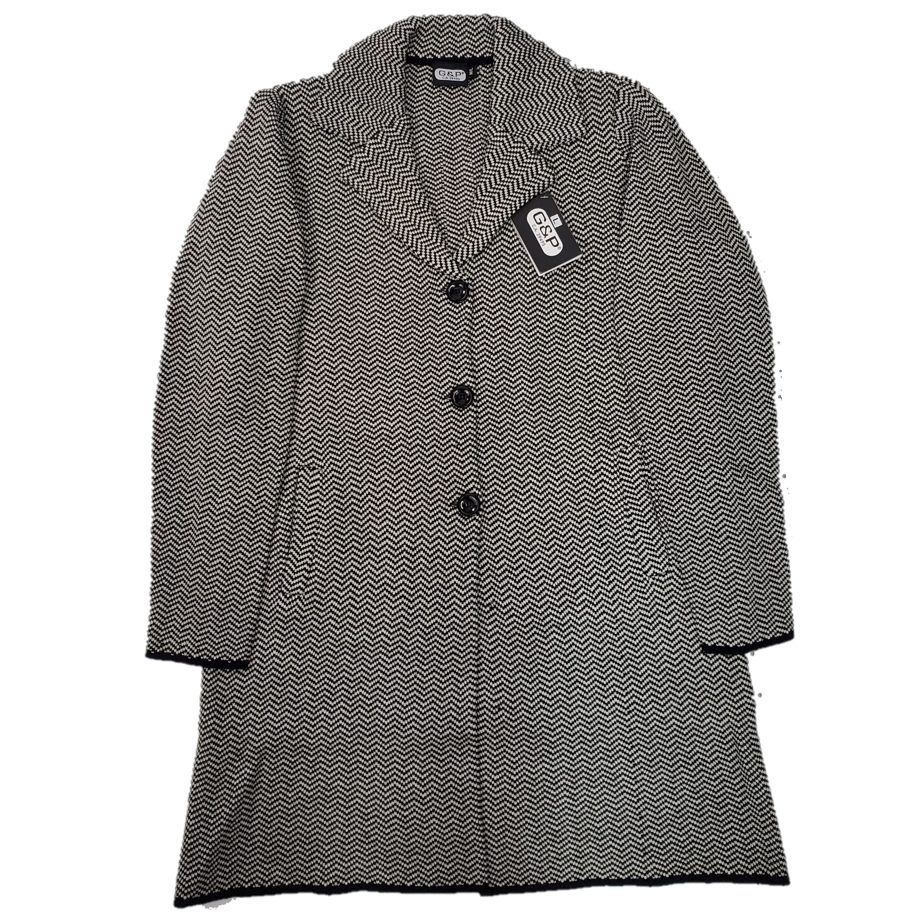 Stylish Women's Knitted Designer Coat - Winter Fashion Outerwear for Casual & Office Wear