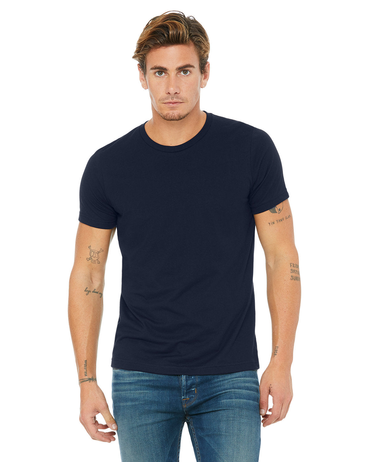 Bella + Canvas 3650 Unisex Poly Cotton Short Sleeve T-Shirt - Soft Comfortable Crew Neck Tee for Men & Women - Perfect for Casual Wear, Gym, Workout & Everyday Use