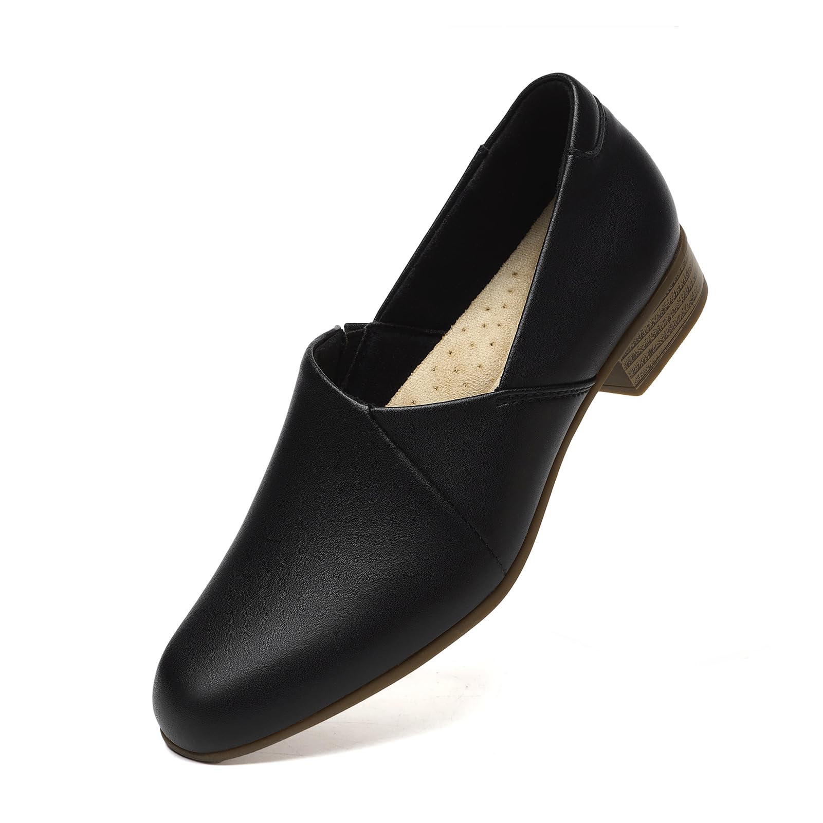 Women's Classic Comfort Dress Shoes - Casual Leather Loafers & Flats - Cute Versatile Slip-Ons for Everyday Wear & Work | Perfect for Office, Commuting & Social Occasions