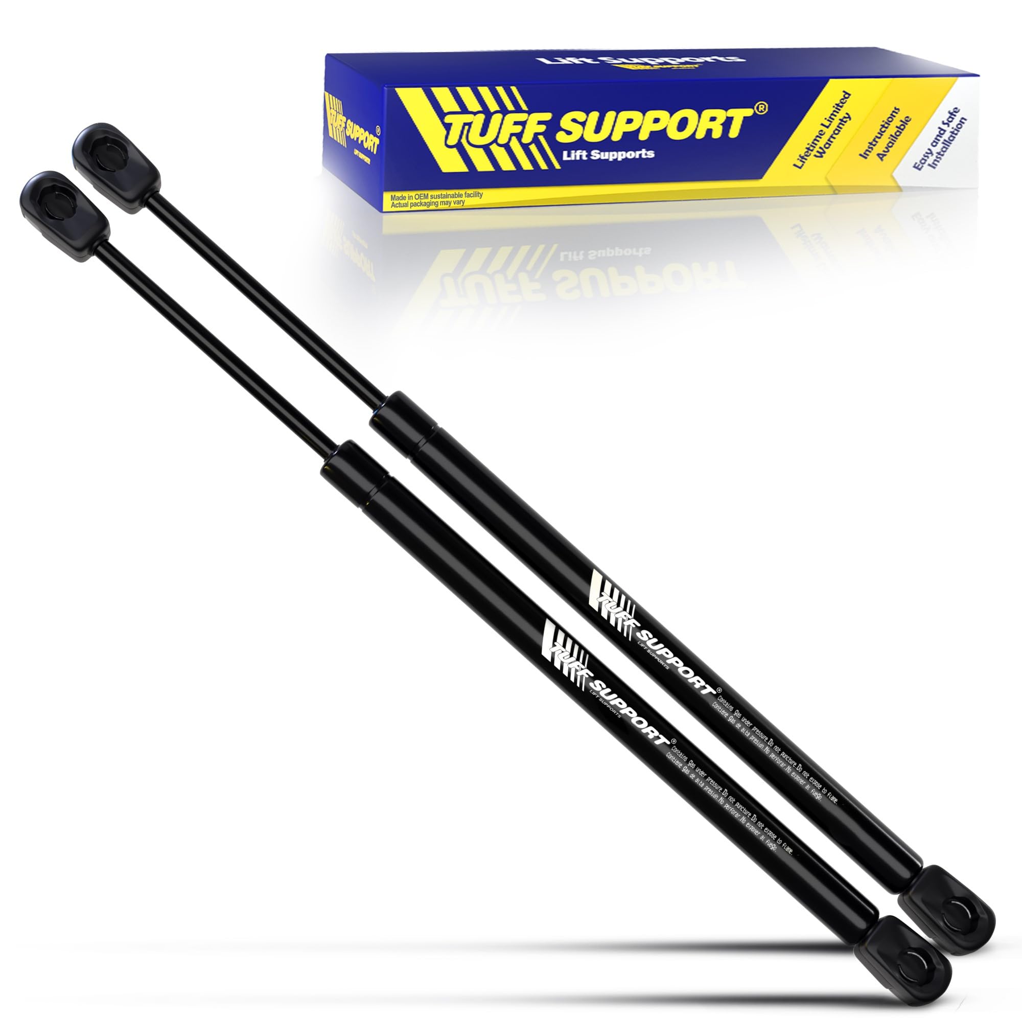 Tuff Support 2-Piece Rear Gate Lift Support Kit for 2007-2017 Jeep Compass with Speakers - Heavy Duty Struts for Easy Tailgate Access & Enhanced Vehicle Safety