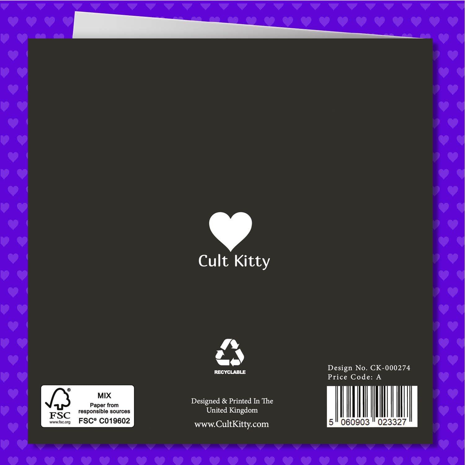 Mrs & Mrs Cult Kitty Wedding Card - Unique Lesbian & LGBT Wedding Invitation, Bride Card & Same-Sex Couple Gift for Wedding Day Celebrations - Perfect for Pride Weddings, Anniversaries & LGBTQ+ Events