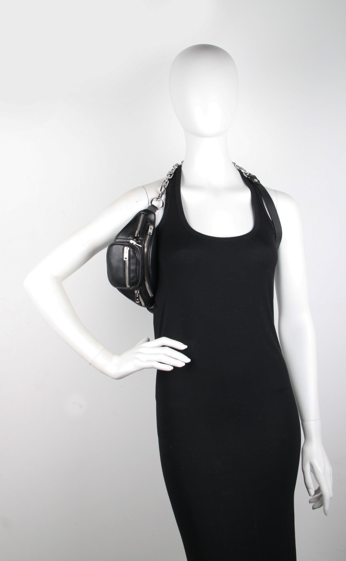 Attica Mini Belt Bag for Women - Stylish Black Waist Pack Fanny Pack for Running, Travel & Everyday Use