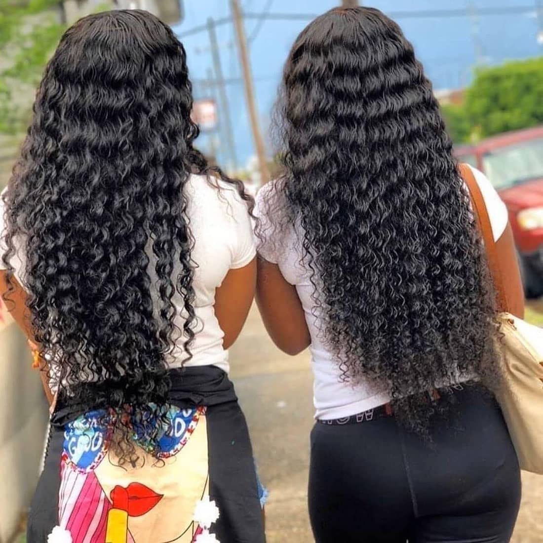 UNice 10A Brazilian Deep Wave Human Hair Bundles - 3 Pcs Unprocessed Virgin Raw Hair Extensions in Natural Color (16 18 20 Inch) | Perfect for Weaving, Ponytails & Special Occasion Hairstyles
