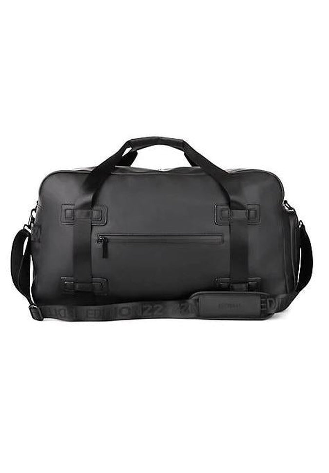 Bugatti x Edition 22 Premium Duffle Bag for Travel, Gym & Sports - Water-Resistant Luxury Carryall with Spacious Compartment (Black) - Perfect for Business Trips, Weekend Getaways & Workout Essentials