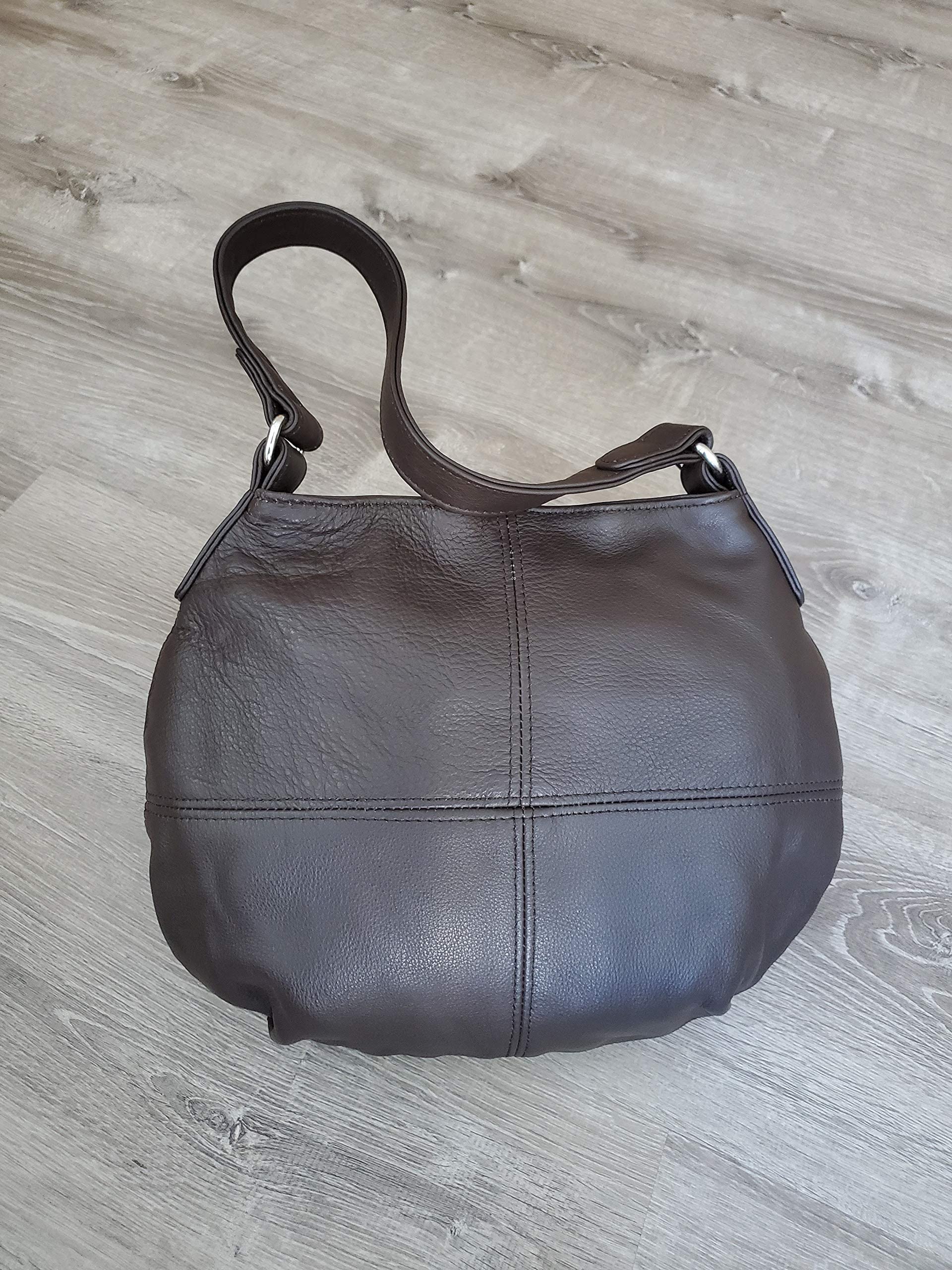 Fgalaze Women's Brown Chocolate Leather Hobo Bag - Stylish Shoulder Handbag for Work, Travel & Everyday Use