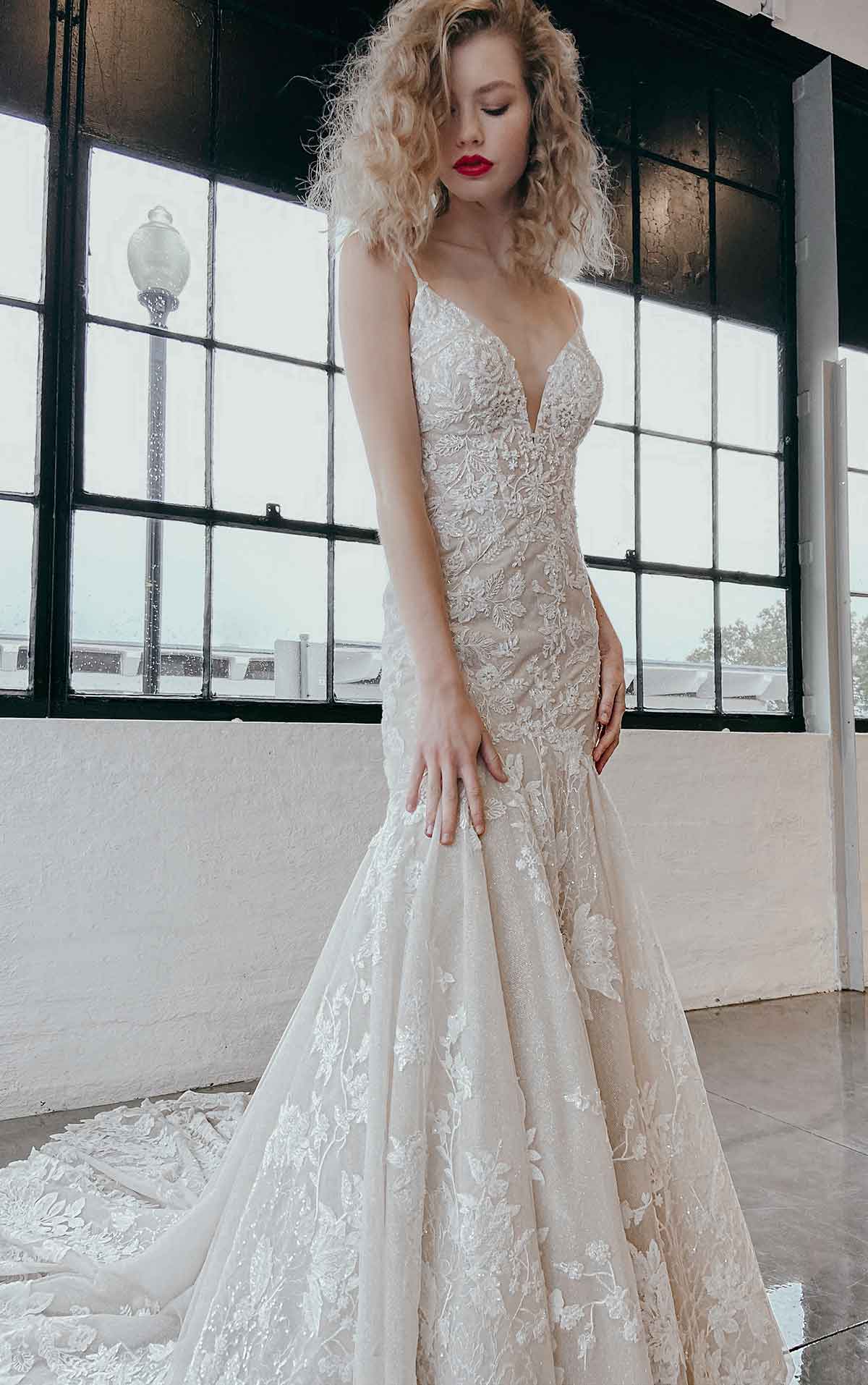 Martina Liana 1301 Wedding Dress - Elegant Lace Bridal Gown for Church Ceremony & Formal Reception