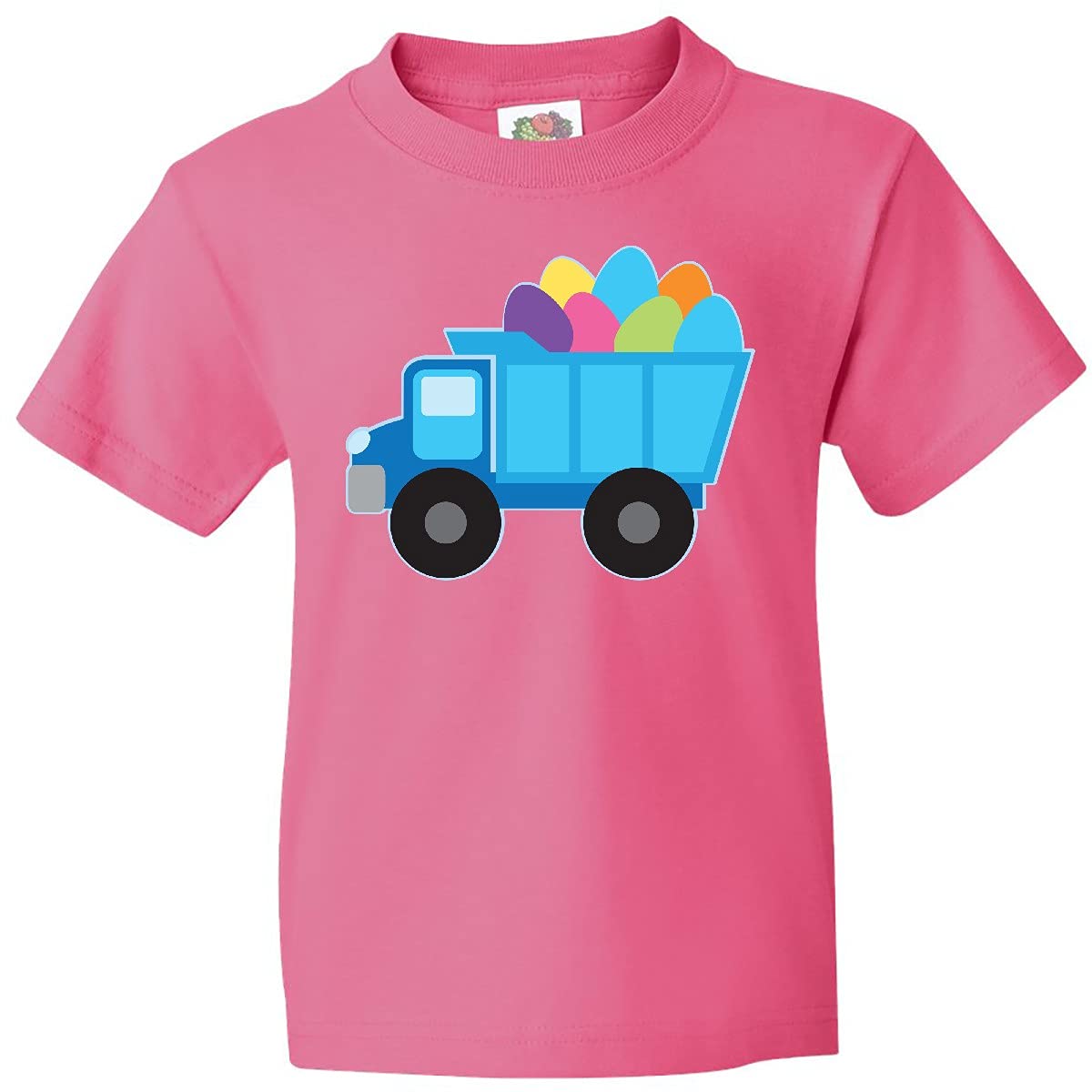Inktastic Easter Egg Truck Boys Youth T-Shirt - Cute Easter Graphic Tee for Kids - Perfect for Easter Celebrations, Egg Hunts & Spring Outfits