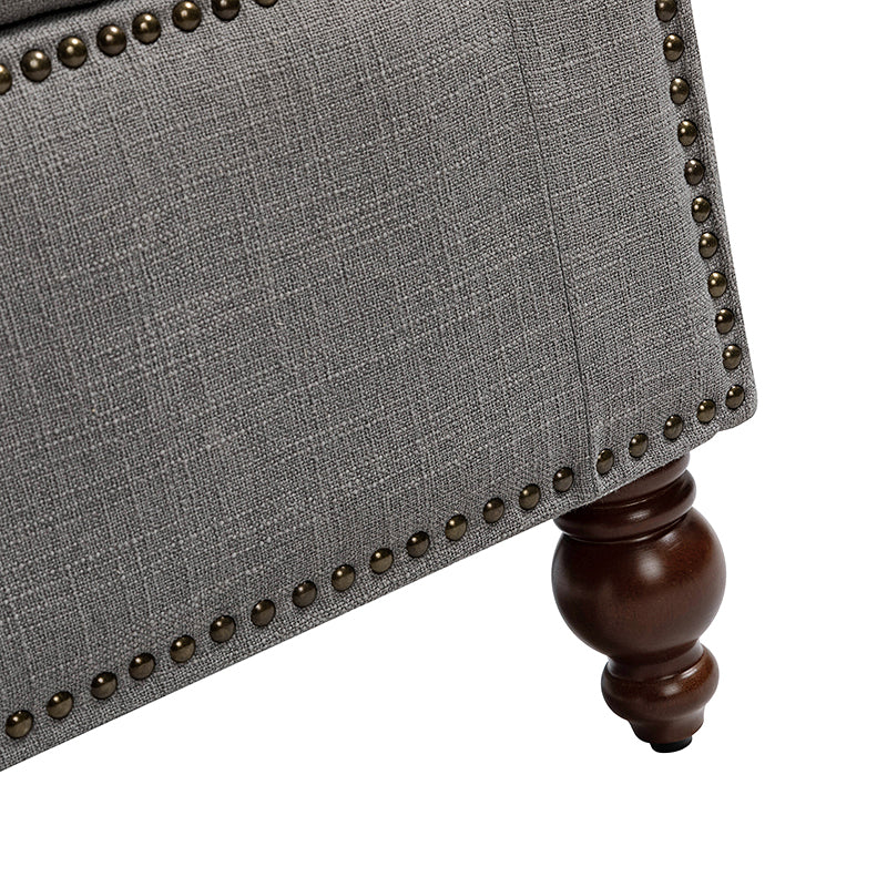 Eugen Upholstered Flip Top Storage Bench - Stylish Ottoman with Hidden Storage for Bedroom, Living Room & Entryway - Perfect for Seating, Storage & Home Decor