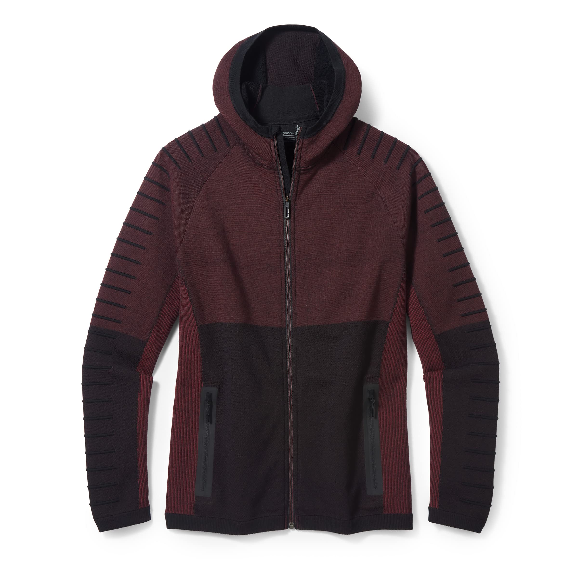 Smartwool Men's Intraknit Merino Wool Fleece Full Zip Hoodie - Lightweight, Breathable & Odor-Resistant Winter Jacket for Hiking, Camping & Outdoor Activities (Regular Fit)