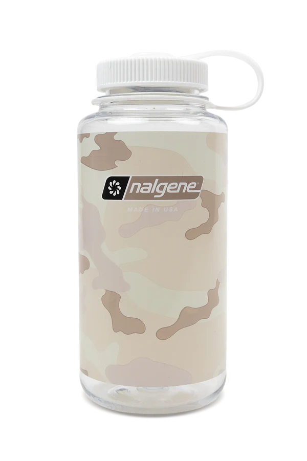 32oz Wide Mouth Camo Print Water Bottle - Durable & Leak Proof for Outdoor, Hiking, Camping & Gym Use