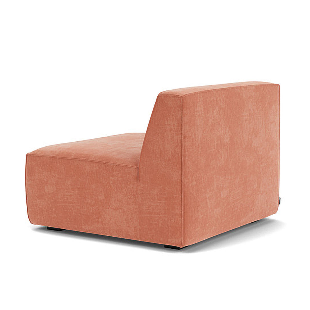 Modern Dane Fabric 1-Seater Modular Armless Sofa - Perfect for Small Spaces, Apartments & Contemporary Living Rooms