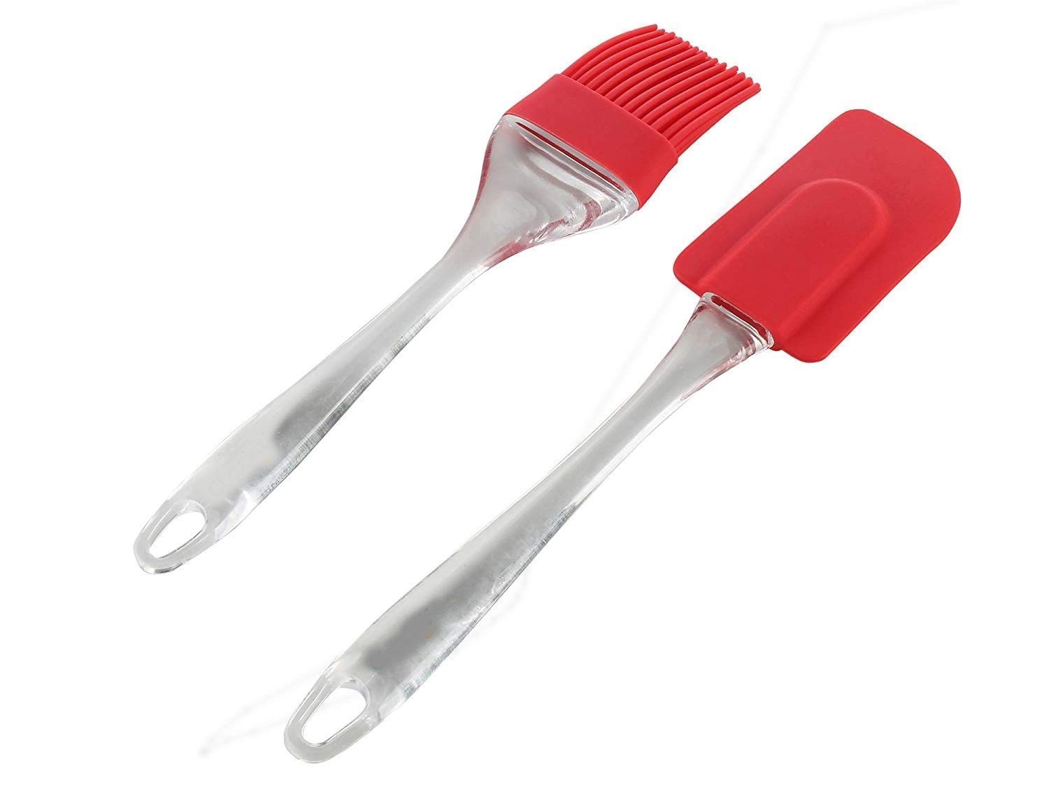 Nexellar Silicone Spatula & Oil Brush Set - Non-Stick Kitchen Utensils for Baking, Grilling, Cooking, BBQ, Cake Decorating - Perfect for Home Chefs & Bakers (Multicolor) | Ideal for Pastry Brushing, Meat Basting, and Oil Application