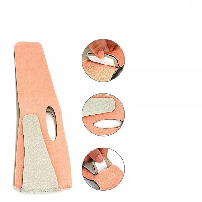 WROPZO Face Slimming V-Line Mask - Double Chin Lifting Bandage for Jawline Contouring & Face Lift - Anti-Aging Skin Tightening Strap for Women & Men | Perfect for Home Spa, Self-Care & Beauty Routine