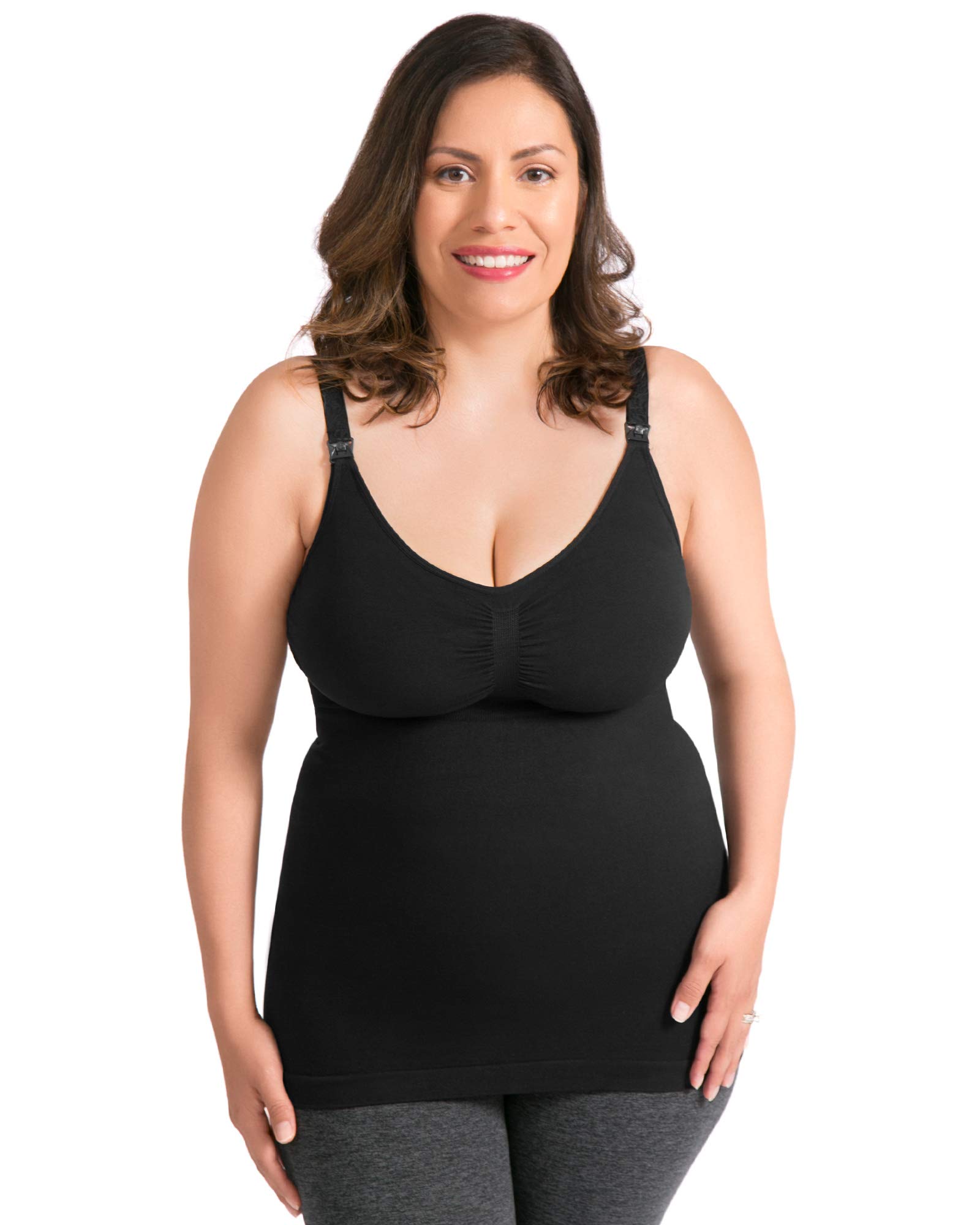 Kindred Bravely Simply Sublime Nursing Tank Top with Built-in Bra - Comfortable Maternity & Breastfeeding Clothes for Pregnancy & Postpartum (Perfect for Everyday Wear, Lounging & Nursing in Style)