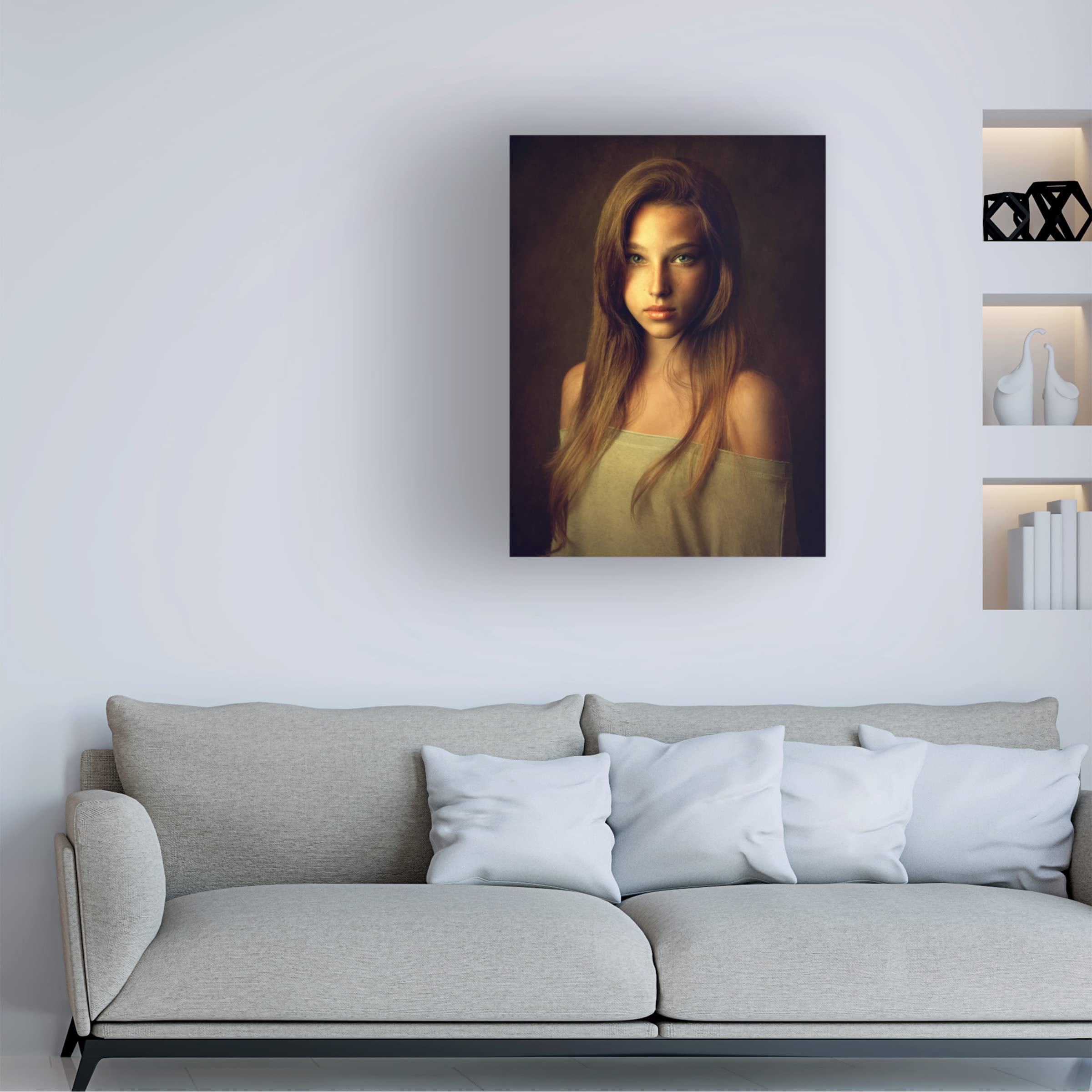 Trademark Fine Art 'Tanya' Canvas Wall Art by Zachar Rise - Elegant Home Decor for Living Room, Bedroom & Office