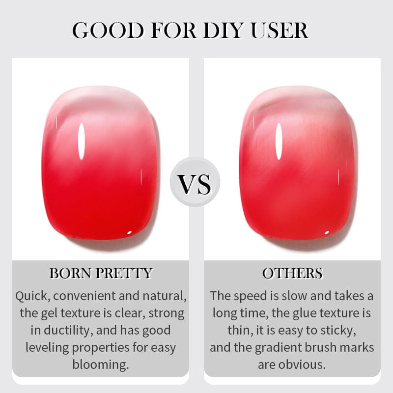 10ml Watercolor Nail Gel Polish - Long Lasting UV/LED Soak Off Gel for Nail Art, Manicure & Pedicure - Perfect for Home Salon, DIY Nail Designs & Professional Use