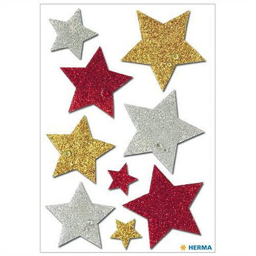 Colorful Star Stickers with Glitter - 6528 Pack - Perfect for Scrapbooking, DIY Crafts, and Kids' School Projects