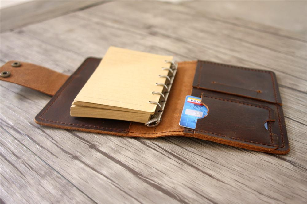 Premium Refillable Leather Notebook - Compact & Portable for Journaling, Note Taking & Travel - Perfect for Students, Professionals & Writers