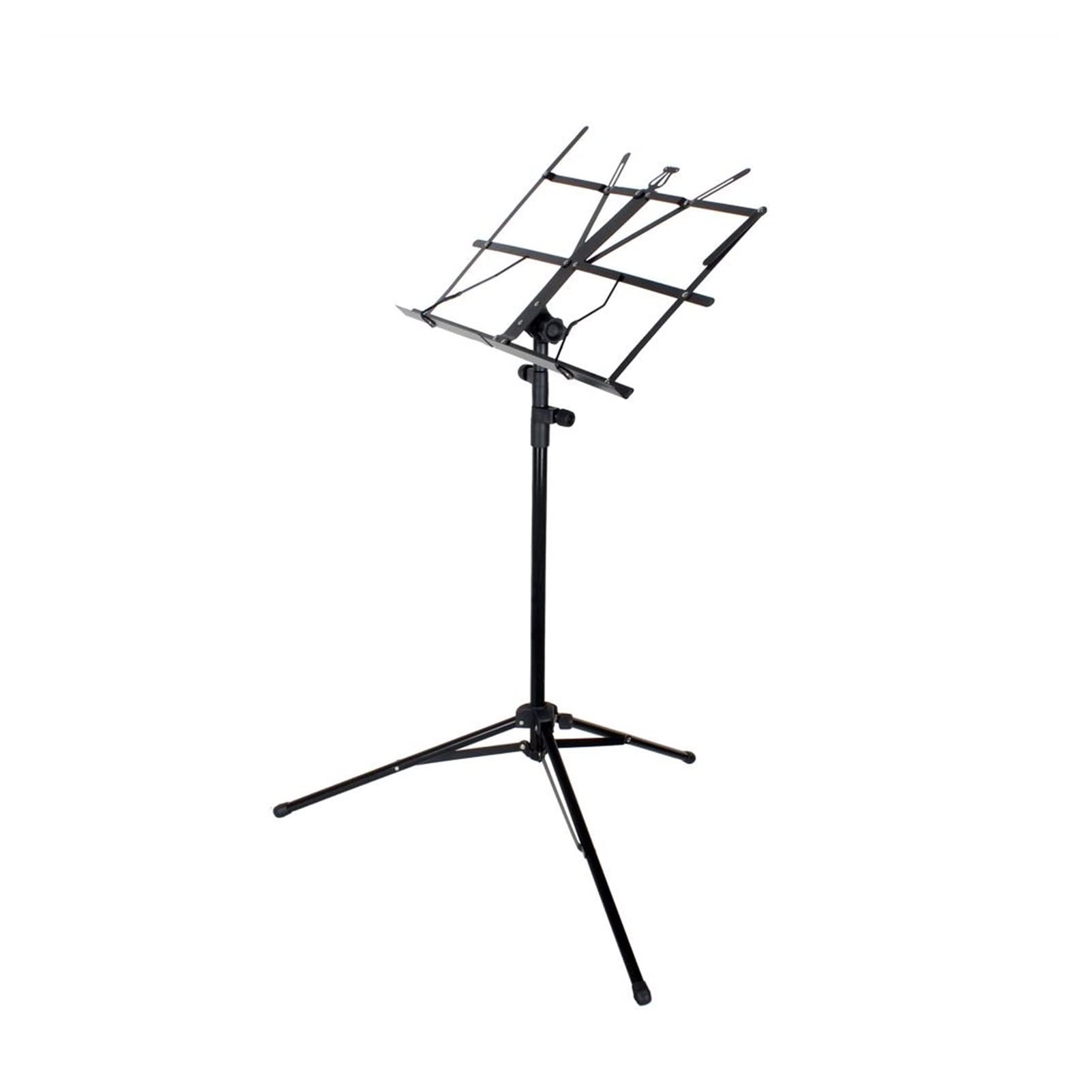FEIYIYANG Portable Folding Heavy Duty Metal Music Stand with Waterproof Carrying Bag - Adjustable Sheet Music Holder for Musicians, Students & Performers - Perfect for Indoor/Outdoor Practice, Concerts & Music Lessons (Color: E)