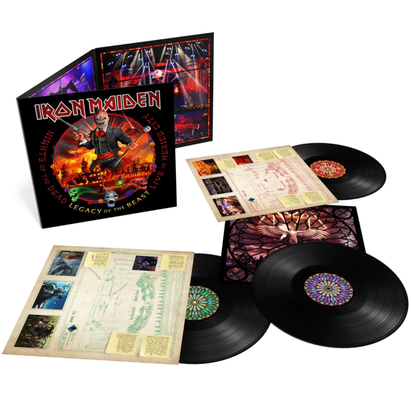 Iron Maiden - Nights of the Dead: Live in Mexico (Limited Edition Vinyl LP) | Heavy Metal Live Album | Perfect for Collectors & Music Enthusiasts | Great for Home Listening & Gifts