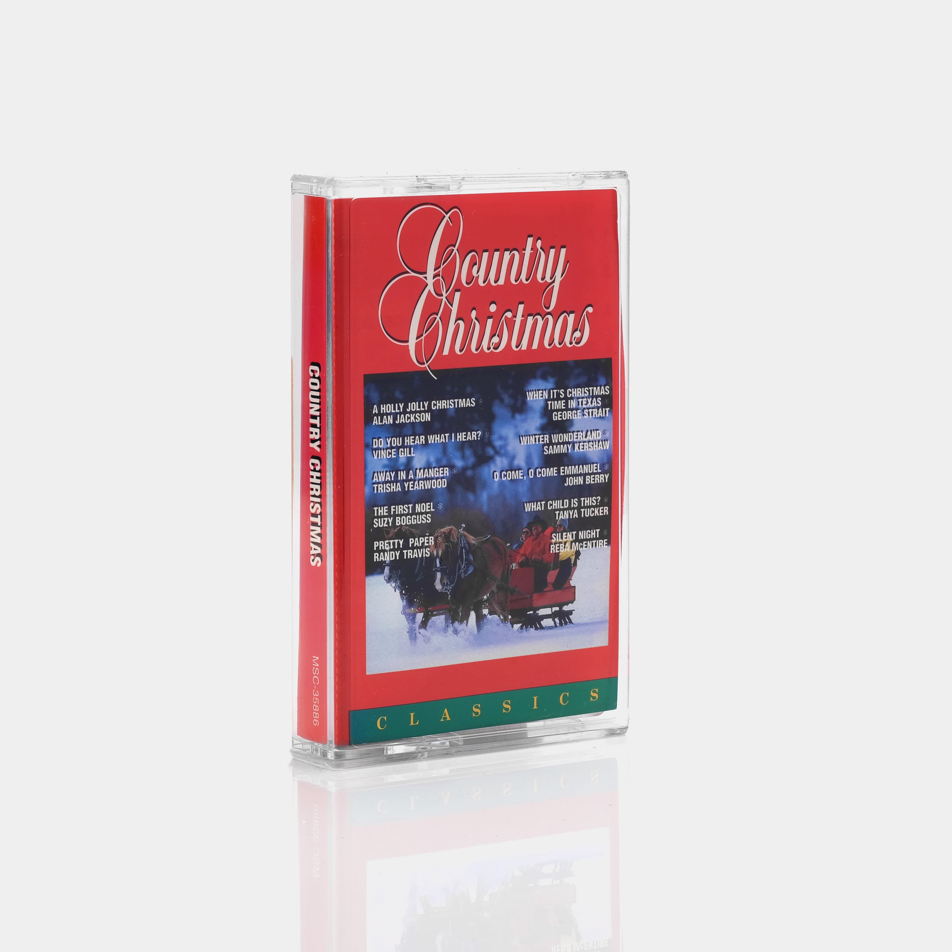 Vintage Country Christmas Cassette Tape - Holiday Music for Festive Decorations & Cozy Gatherings