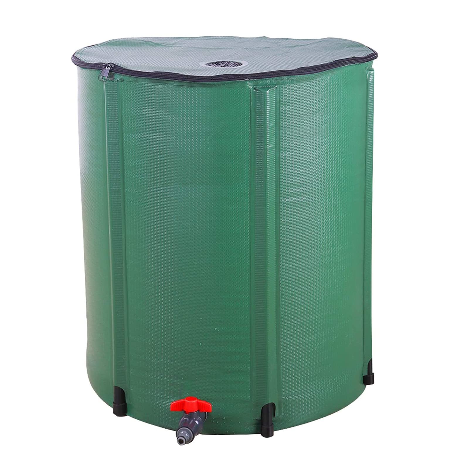 750L Large Capacity Collapsible Rain Barrel Water Storage Tank with Filter Spigot Kit - Portable Garden Water Collector for Outdoor, Yard, and Emergency Water Storage - Eco-Friendly Rainwater Harvesting System