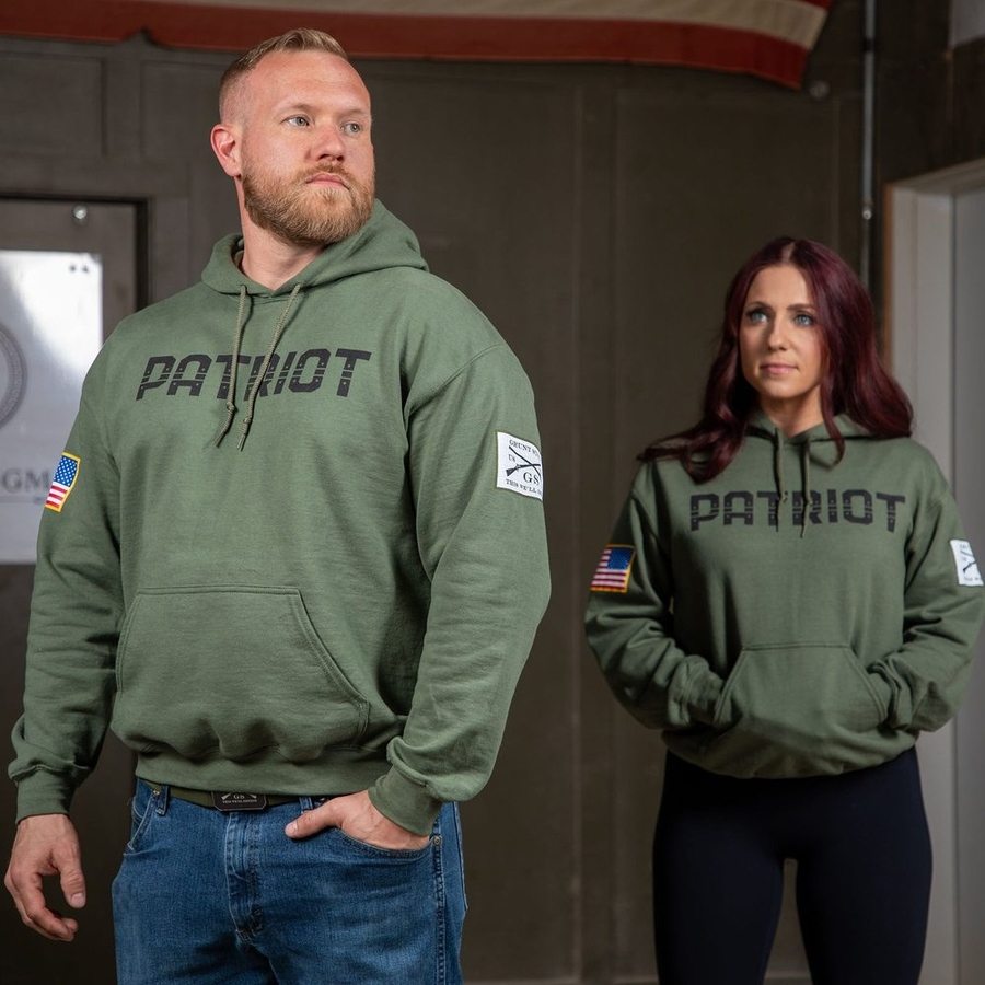Patriot Hoodie for Men & Women - Military Green Tactical Sweatshirt | Warm & Comfortable Pullover for Outdoor Activities, Hiking, and Casual Wear