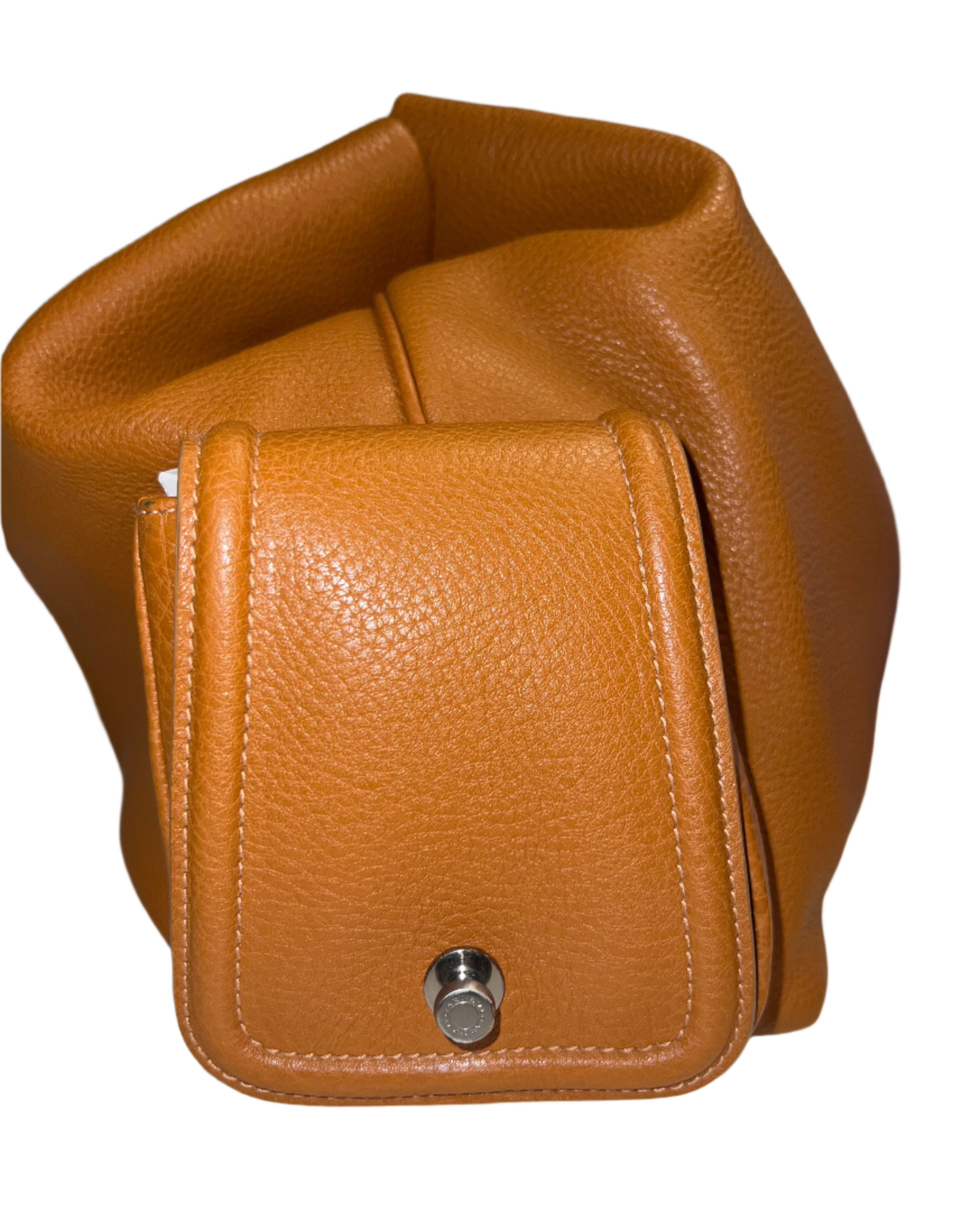 Bvlgari Chiara Collection Light Brown Leather Shoulder Bag for Women - Luxury Designer Handbag for Work, Travel & Evening Events