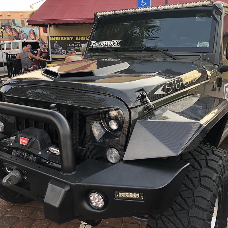 2007-2017 Jeep Wrangler JK Stealth Off-Road Light Kit - Durable LED Light Bar for Night Driving & Off-Road Adventures