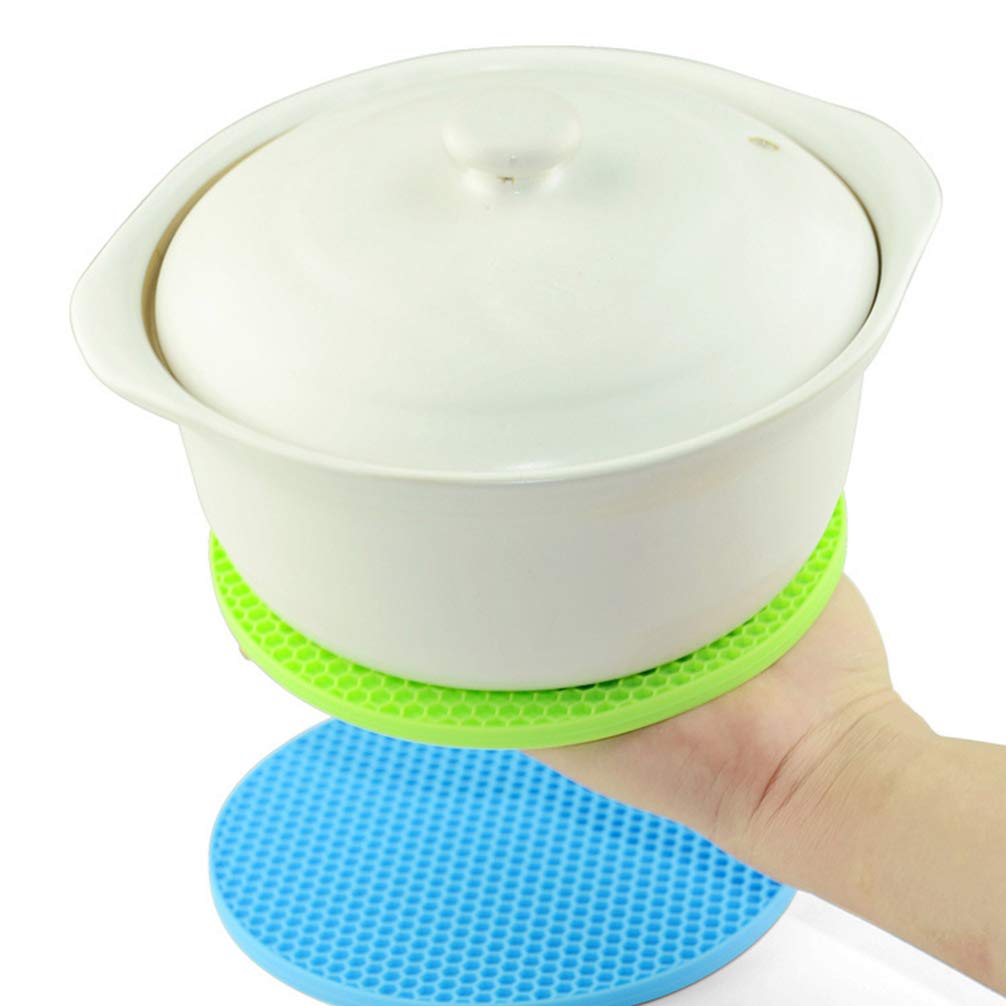 DOITOOL Heat Resistant Silicone Teapot Mat - Non-Slip Hot Pot Holder Pad for Kitchen, Stove & Table - Perfect for Tea Kettles, Coffee Pots & Hot Dishes (12