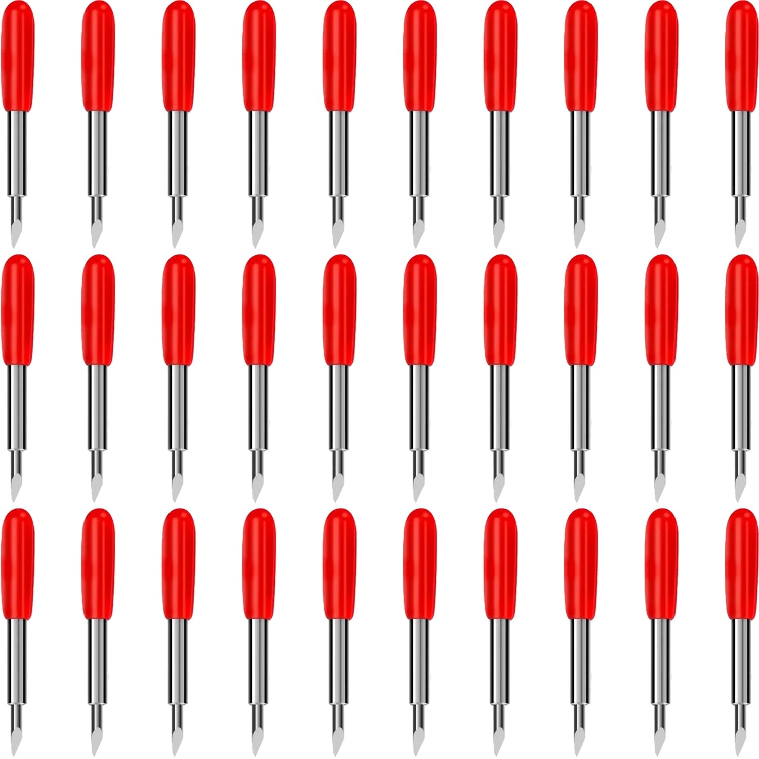 30 Pcs 45 Degree Standard Cutting Blades - Replacement Blades for Cricut Explore Air 2/Air 3/Maker/Maker 3/Expression - Vinyl Fabric Cutting Knife Blades - Perfect for DIY Crafts, Scrapbooking & Home Decor Projects