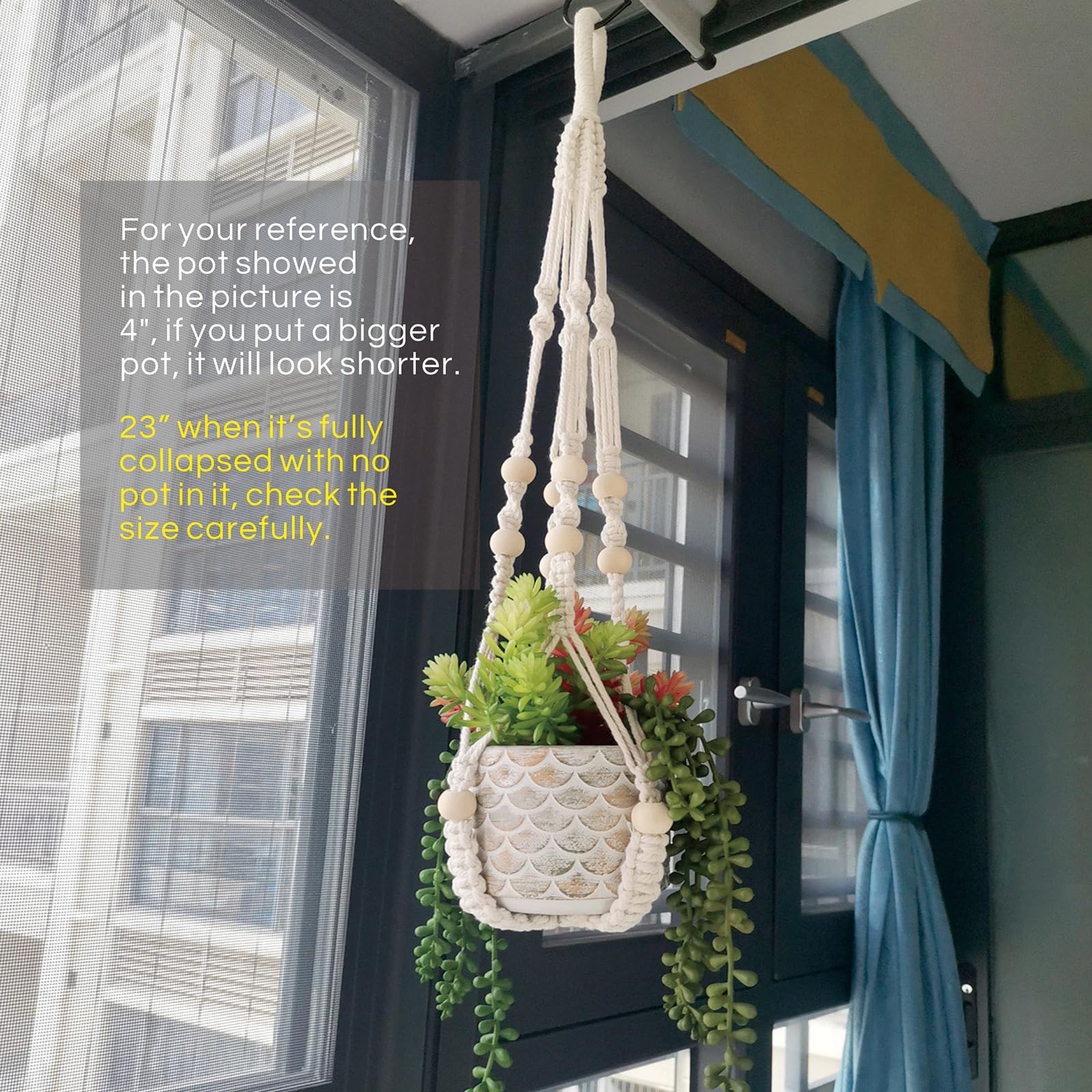 Macrame Plant Hanger Indoor - 23