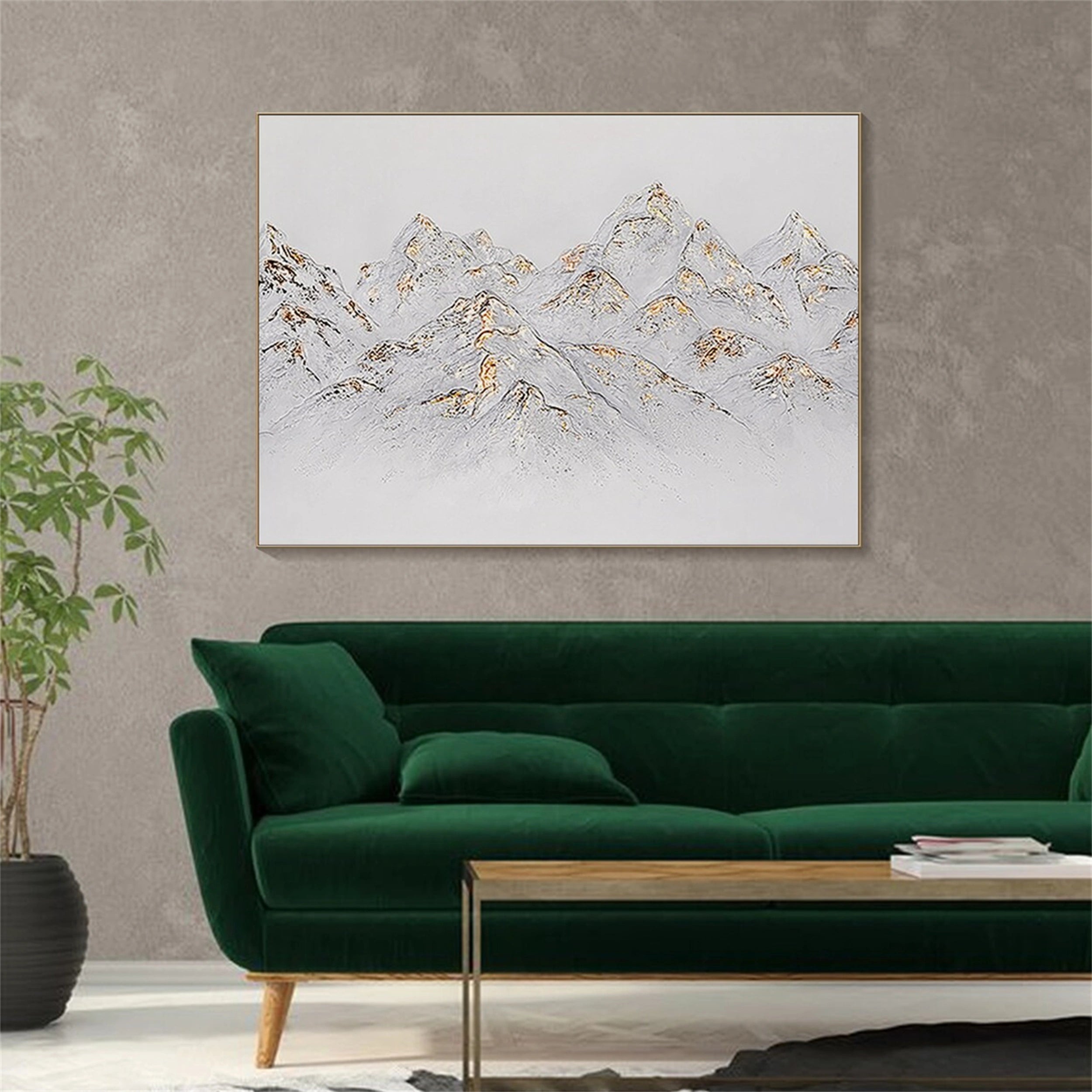 Minimalist Textured Plaster Art Painting - Abstract Wall Decor for Living Room, Bedroom & Office | #MM124