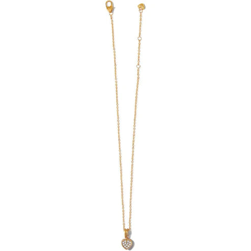 Brighton Meridian Zenith Heart Necklace in Gold Tone - Elegant Valentine's Day Gift for Her, Anniversary Jewelry, Romantic Present for Women